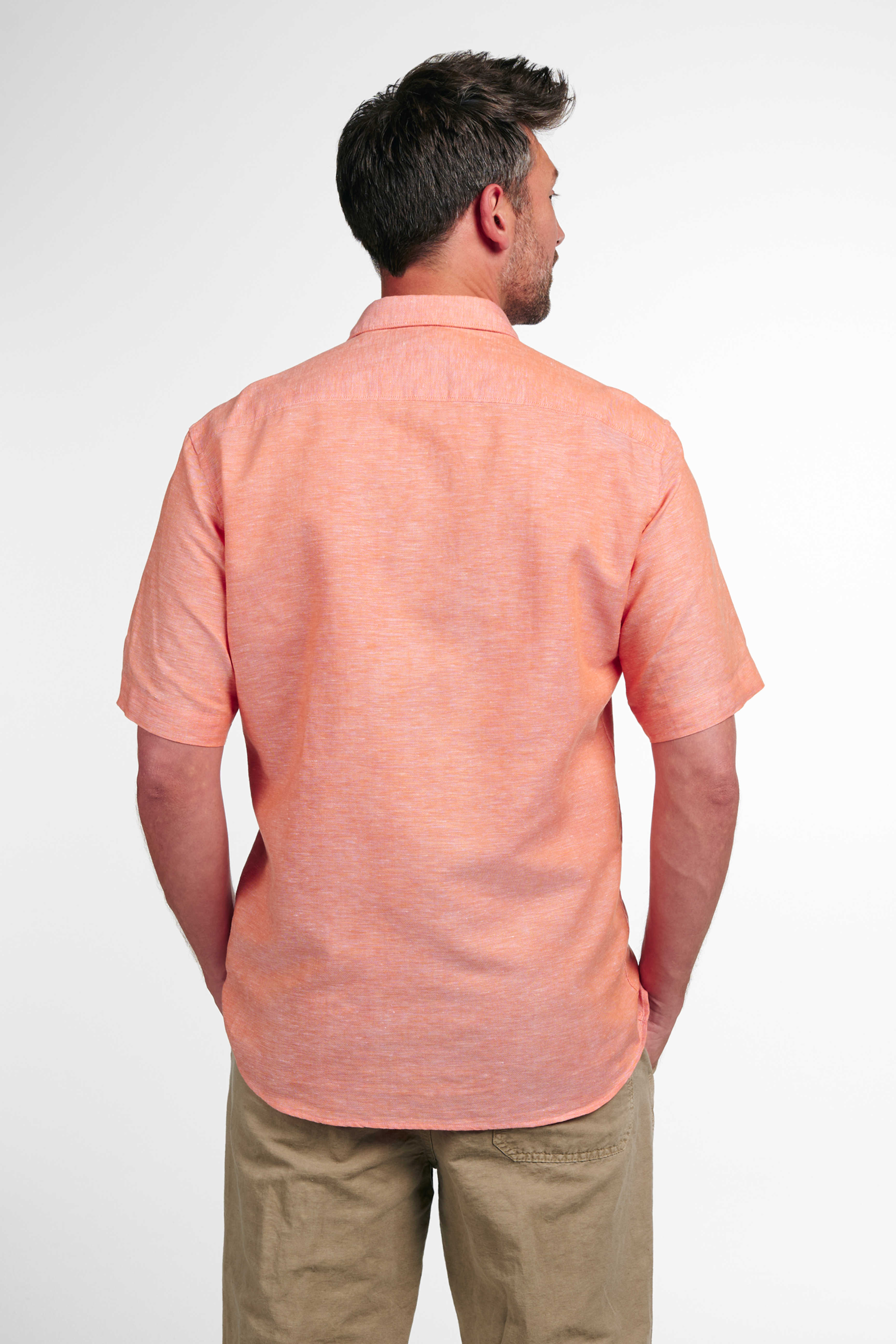 Eterna Regular Fit kortærmet hør