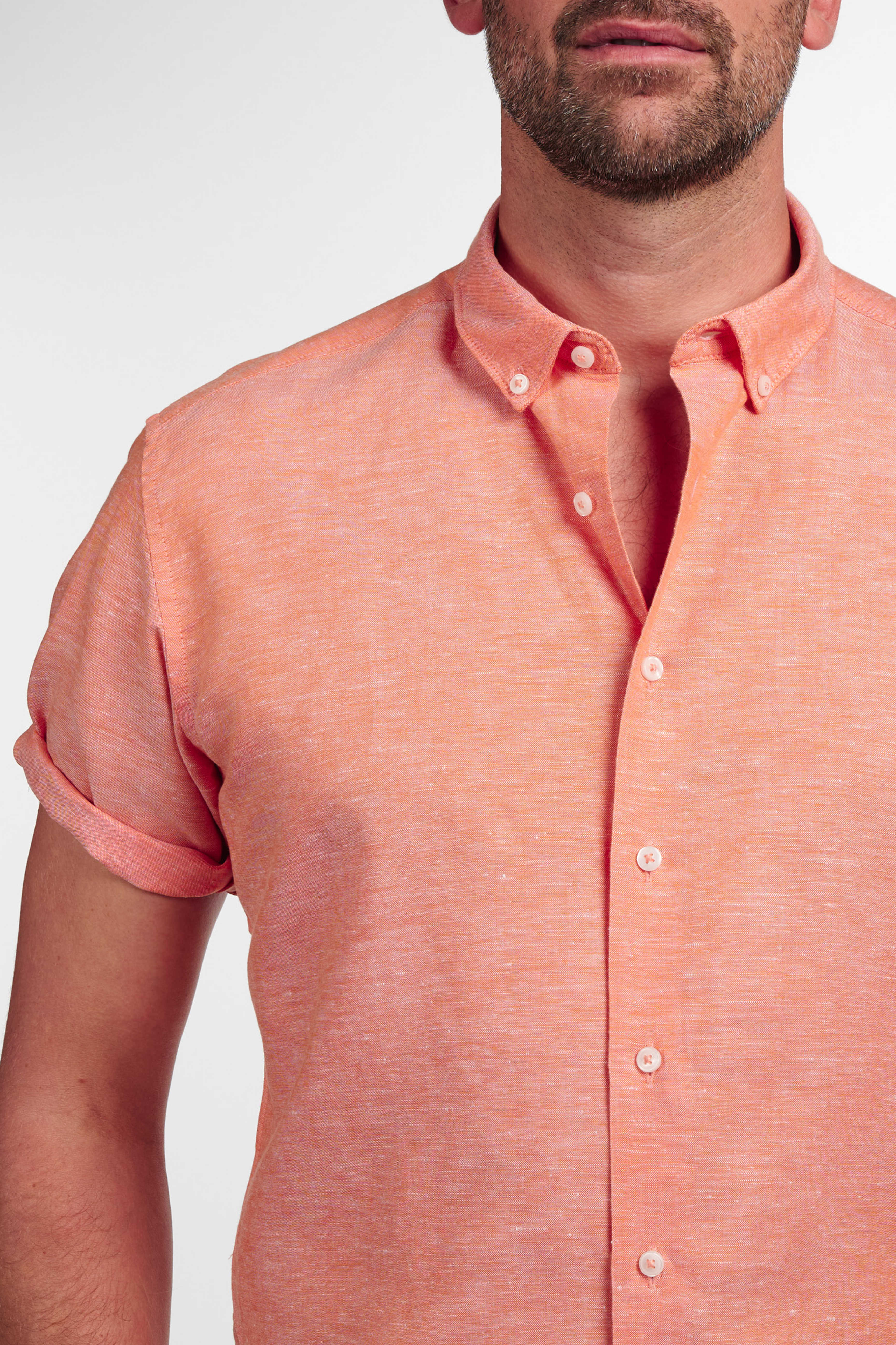 Eterna Regular Fit kortærmet hør