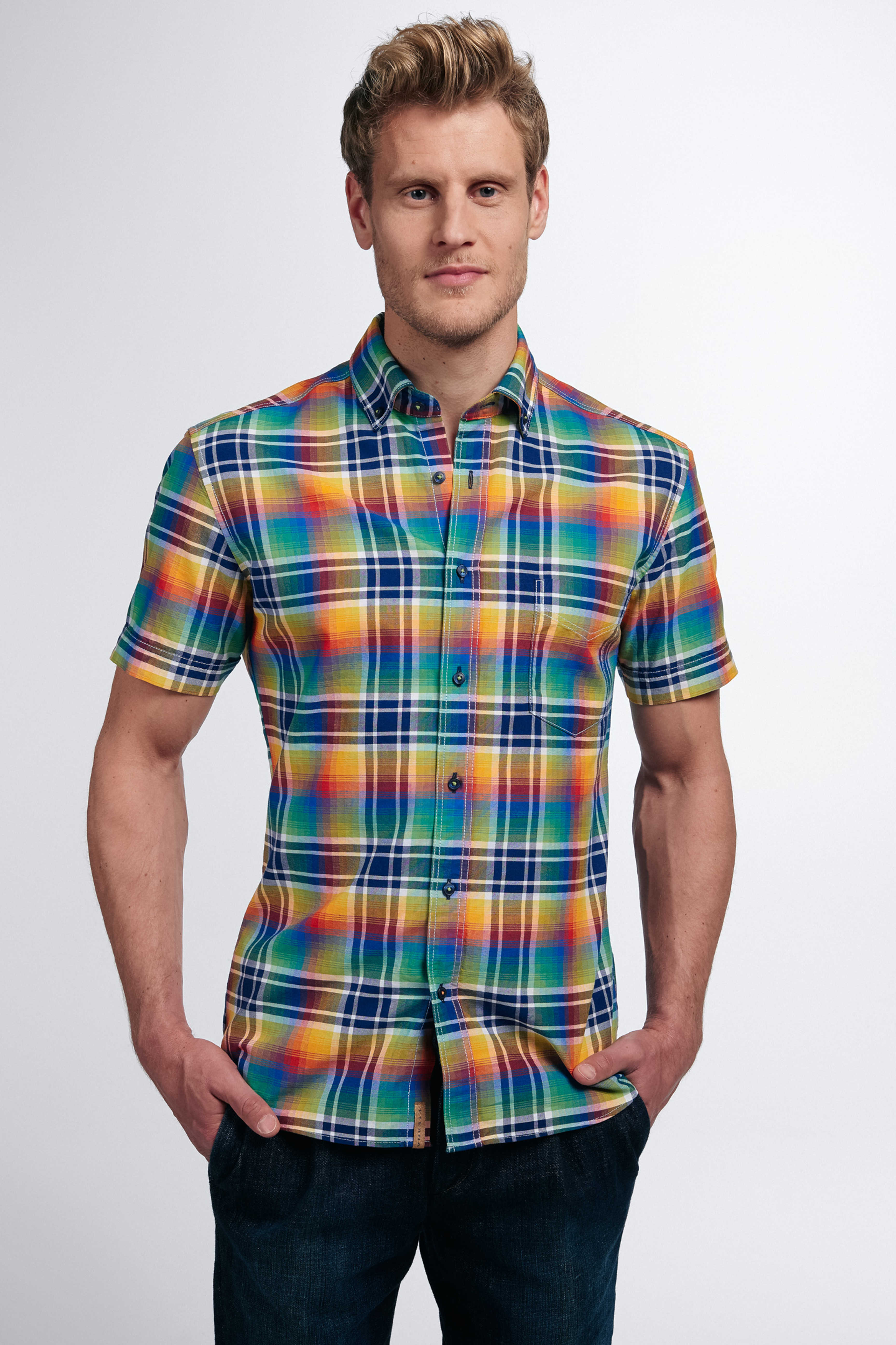 Eterna Regular Fit kortærmet