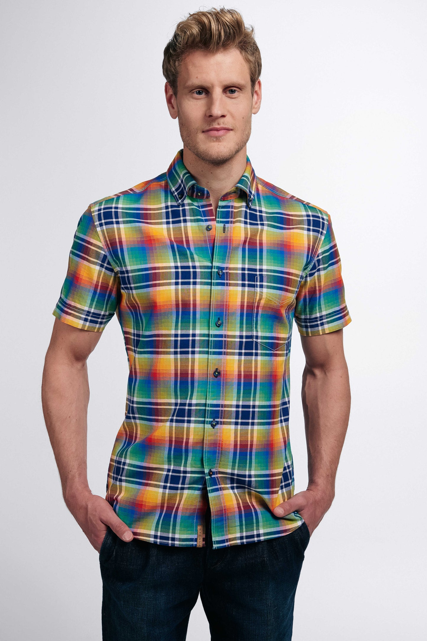 Eterna Regular Fit kortærmet