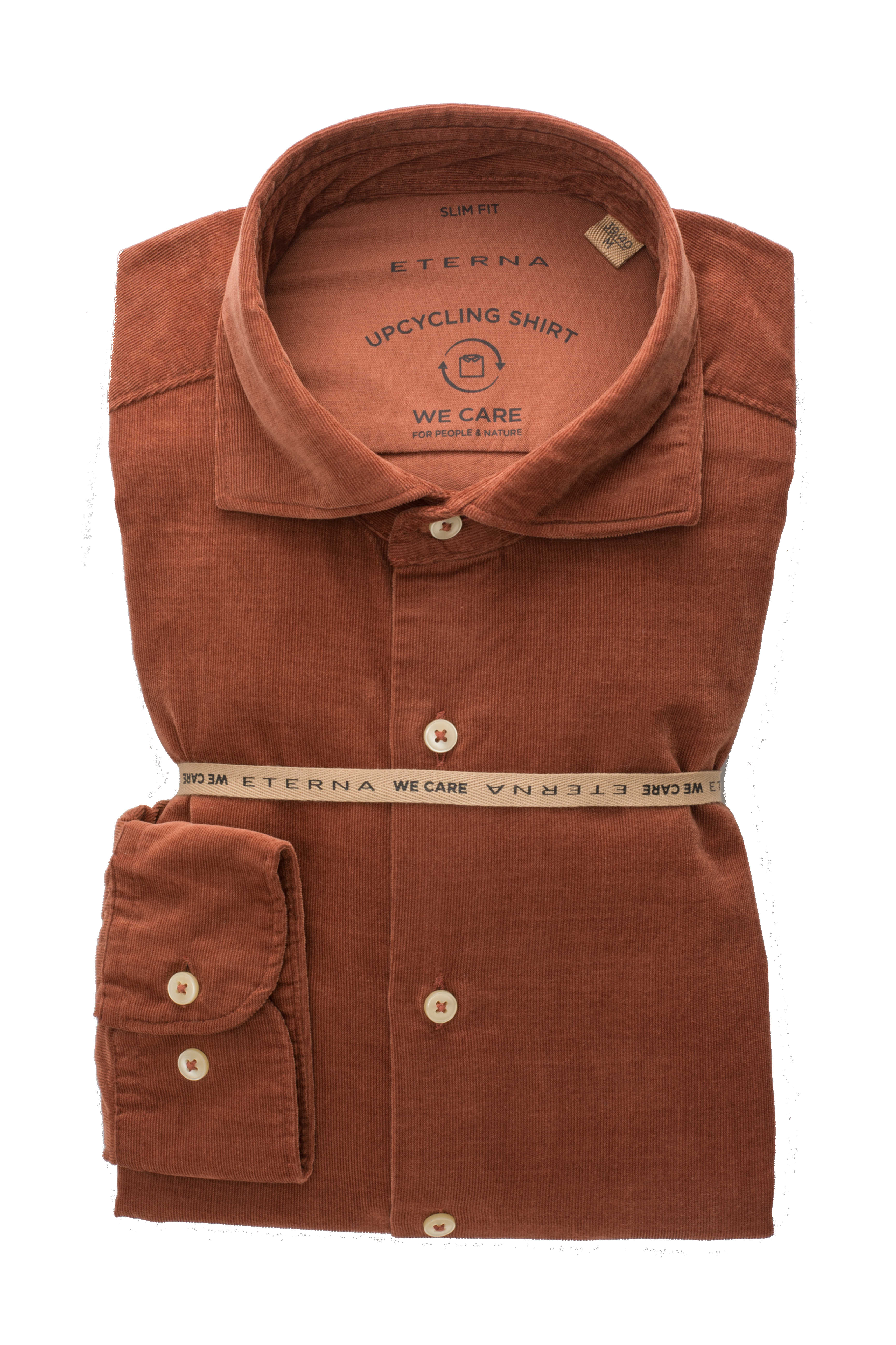 Eterna Slim Fit upcycling fløjl