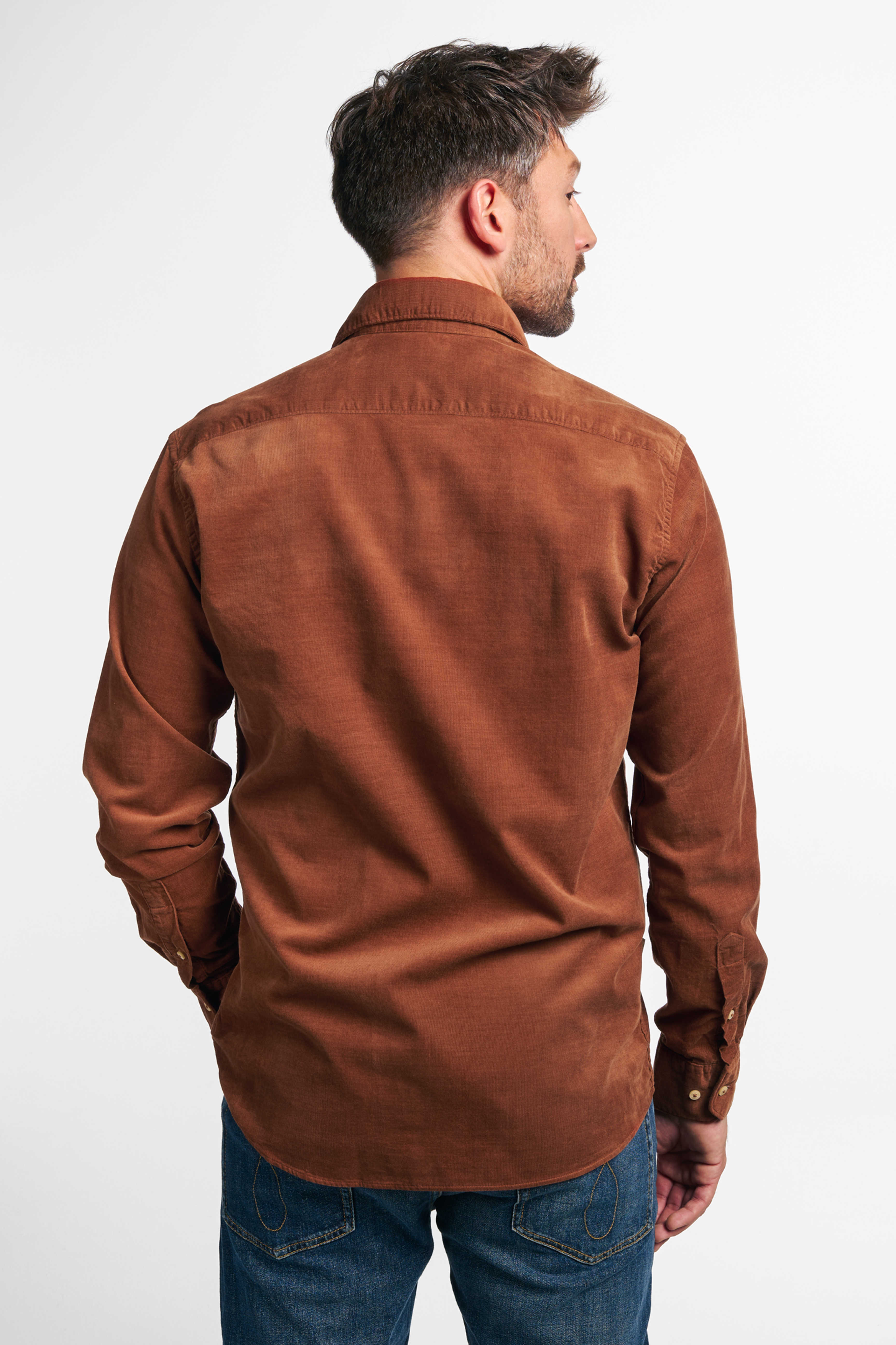 Eterna Slim Fit upcycling fløjl