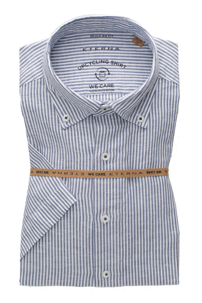 Eterna Regular Fit kortærmet hør