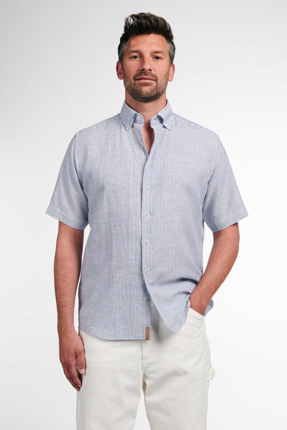 Eterna Regular Fit kortærmet hør