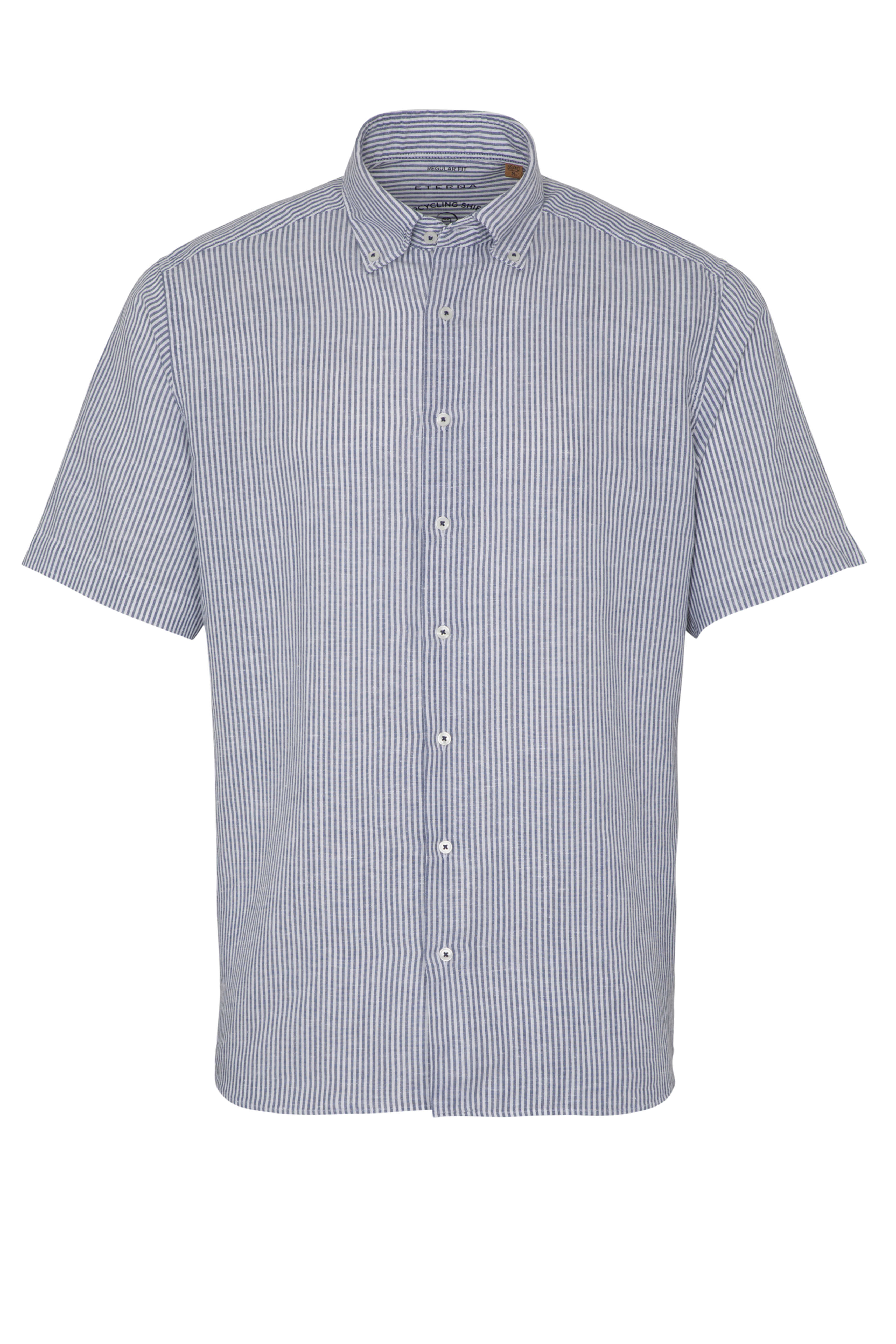 Eterna Regular Fit kortærmet hør