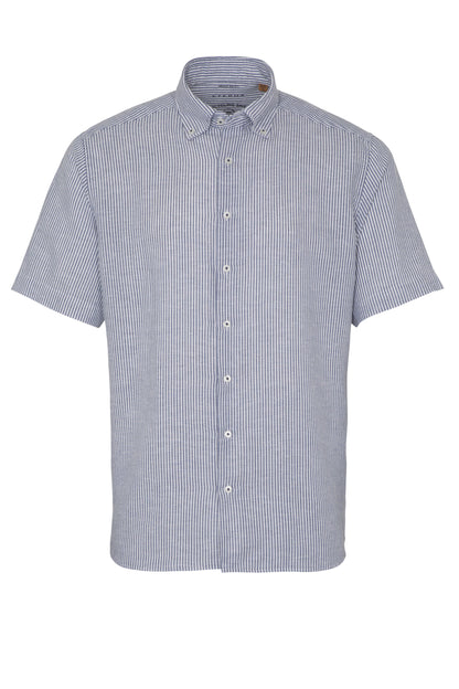 Eterna Regular Fit kortærmet hør