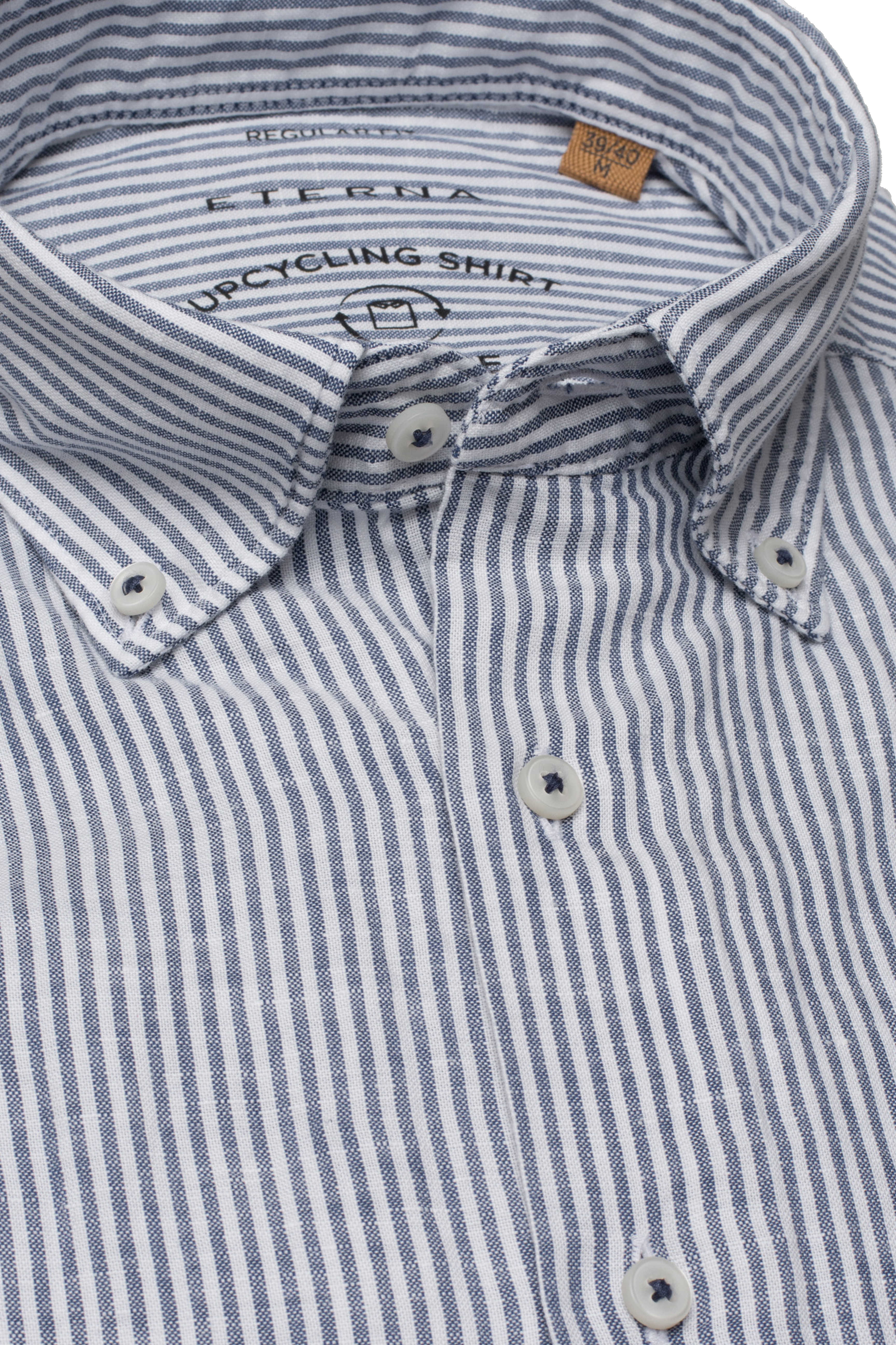 Eterna Regular Fit kortærmet hør