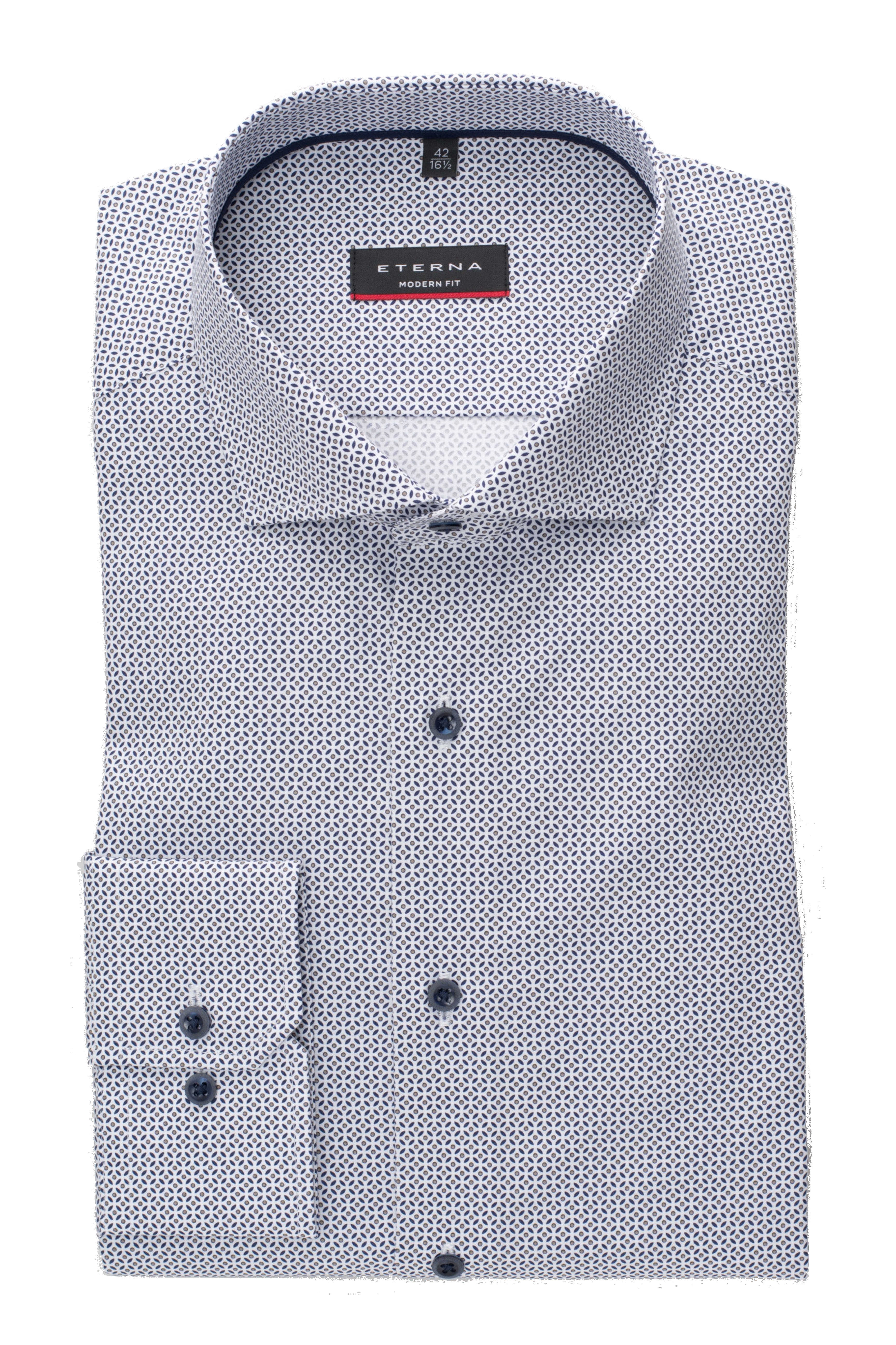 Eterna Modern Fit skjorte ekstra ærmelængde