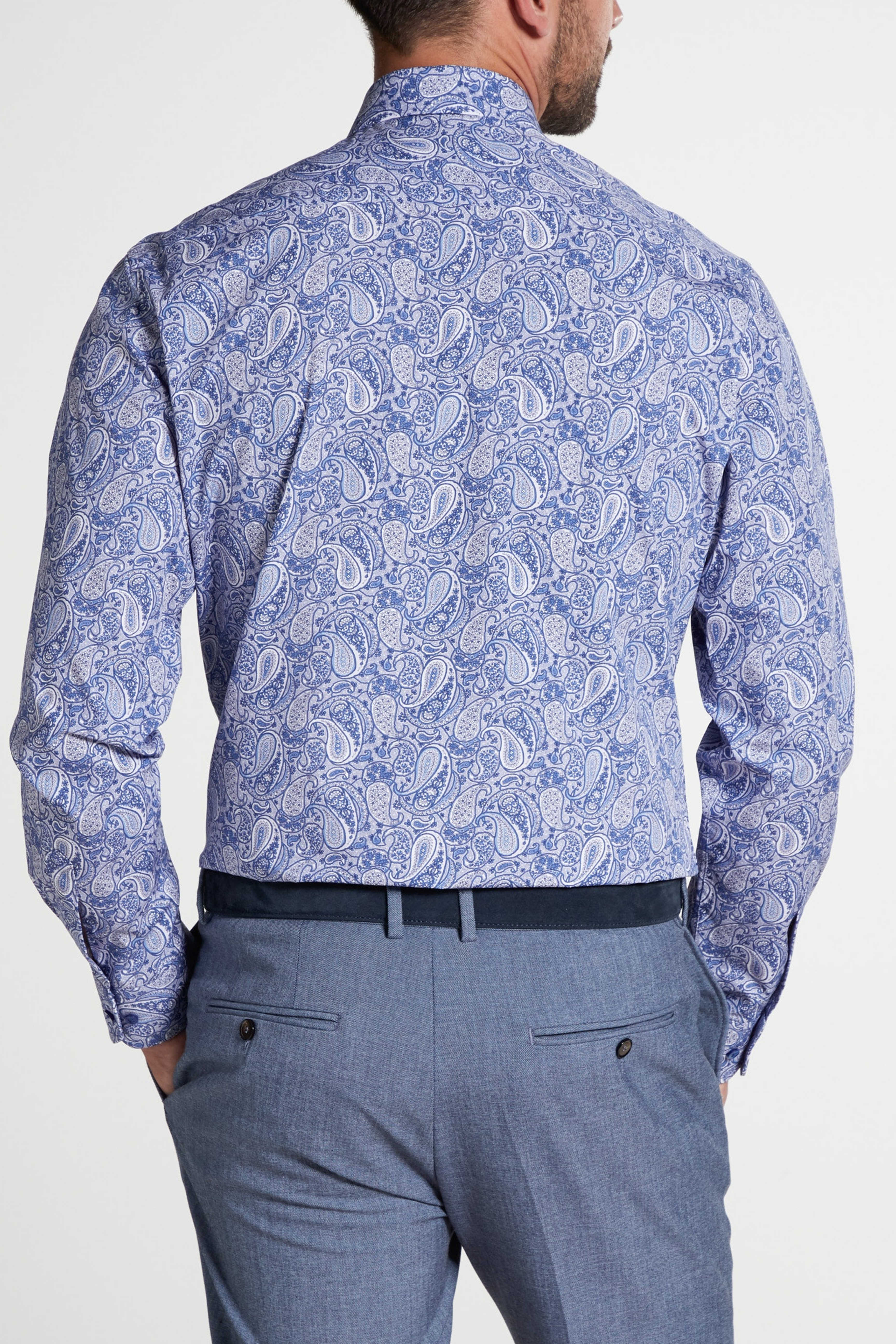 Eterna Modern Fit skjorte ekstra ærmelængde