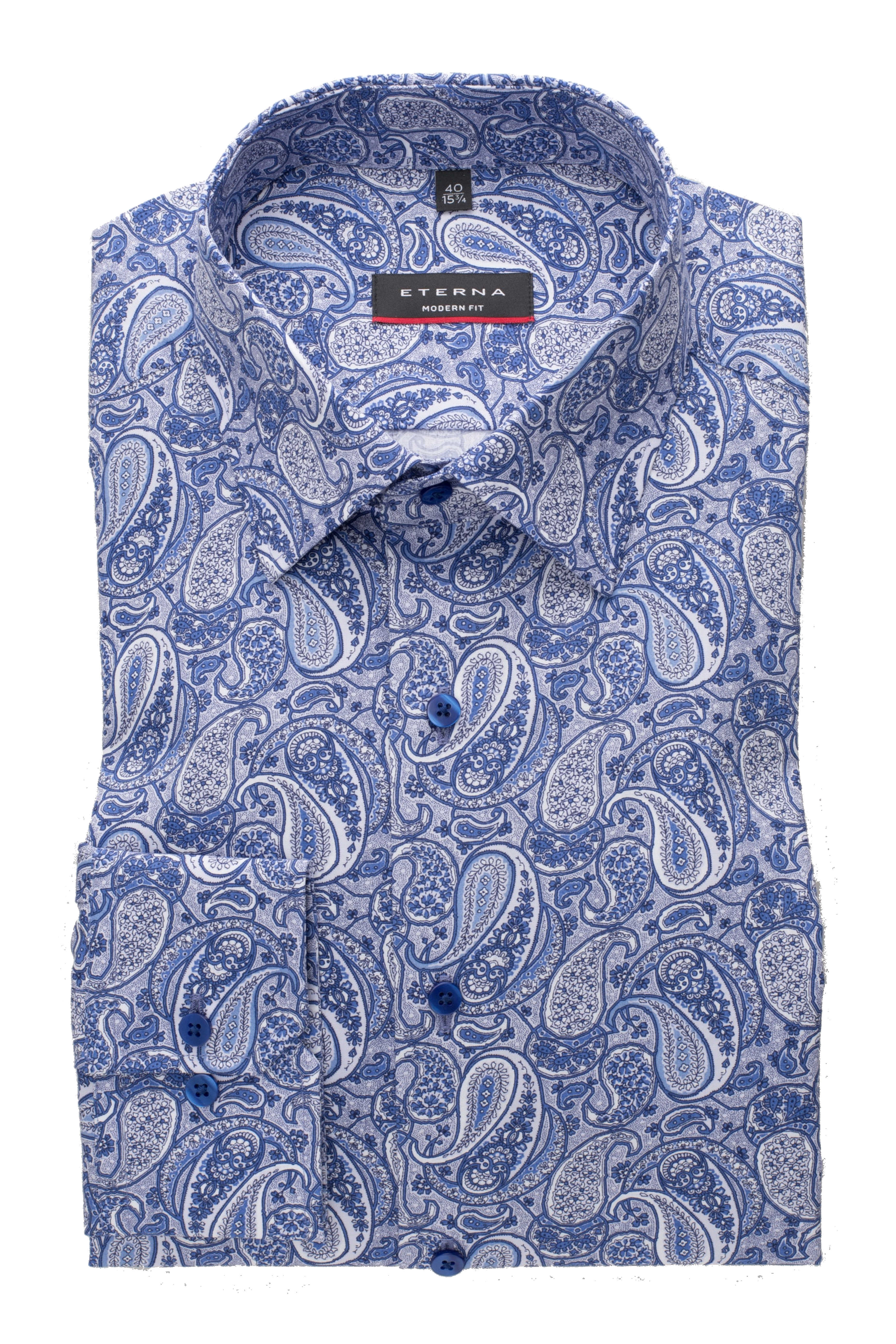 Eterna Modern Fit skjorte ekstra ærmelængde