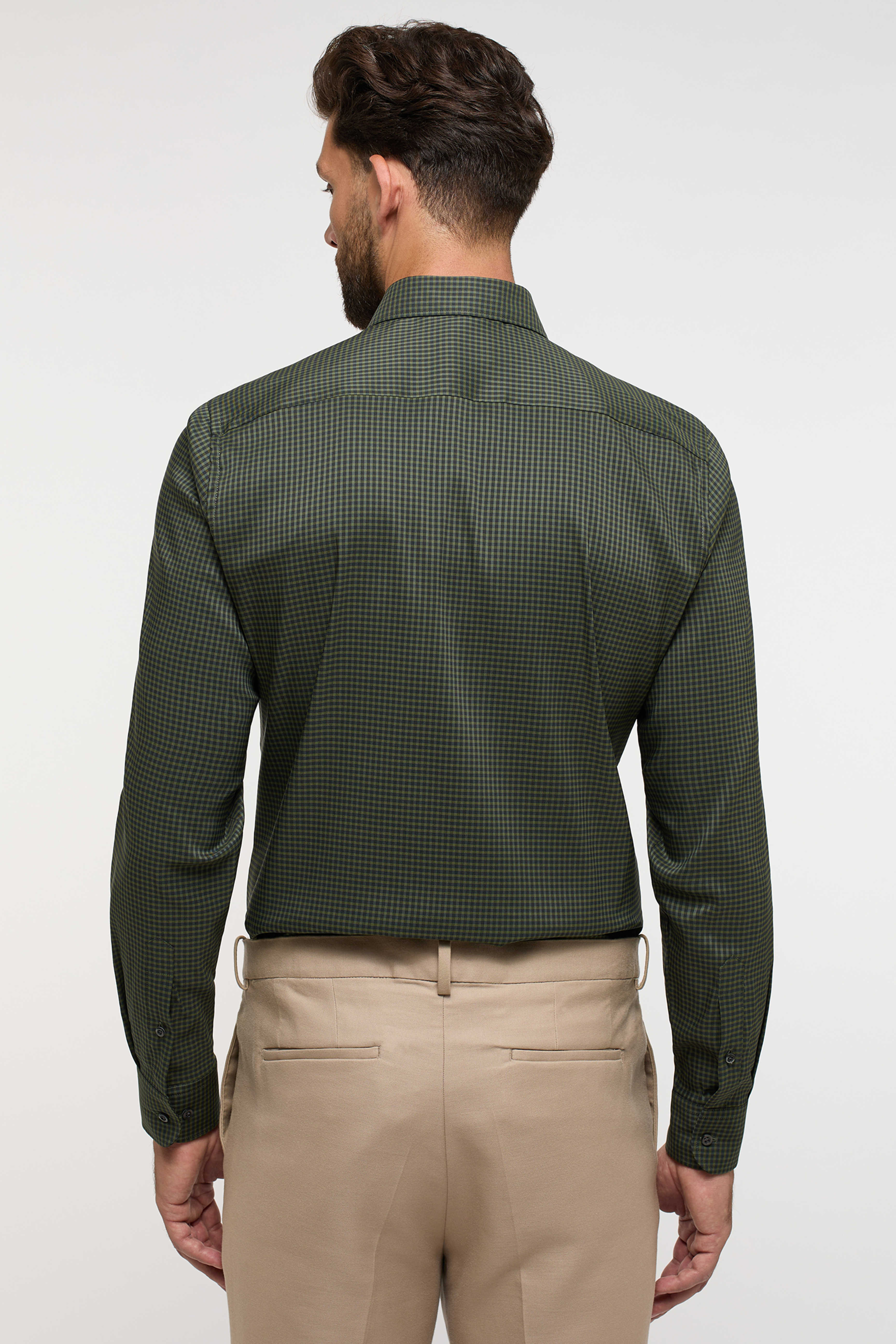 Eterna Modern Fit skjorte med brystlomme