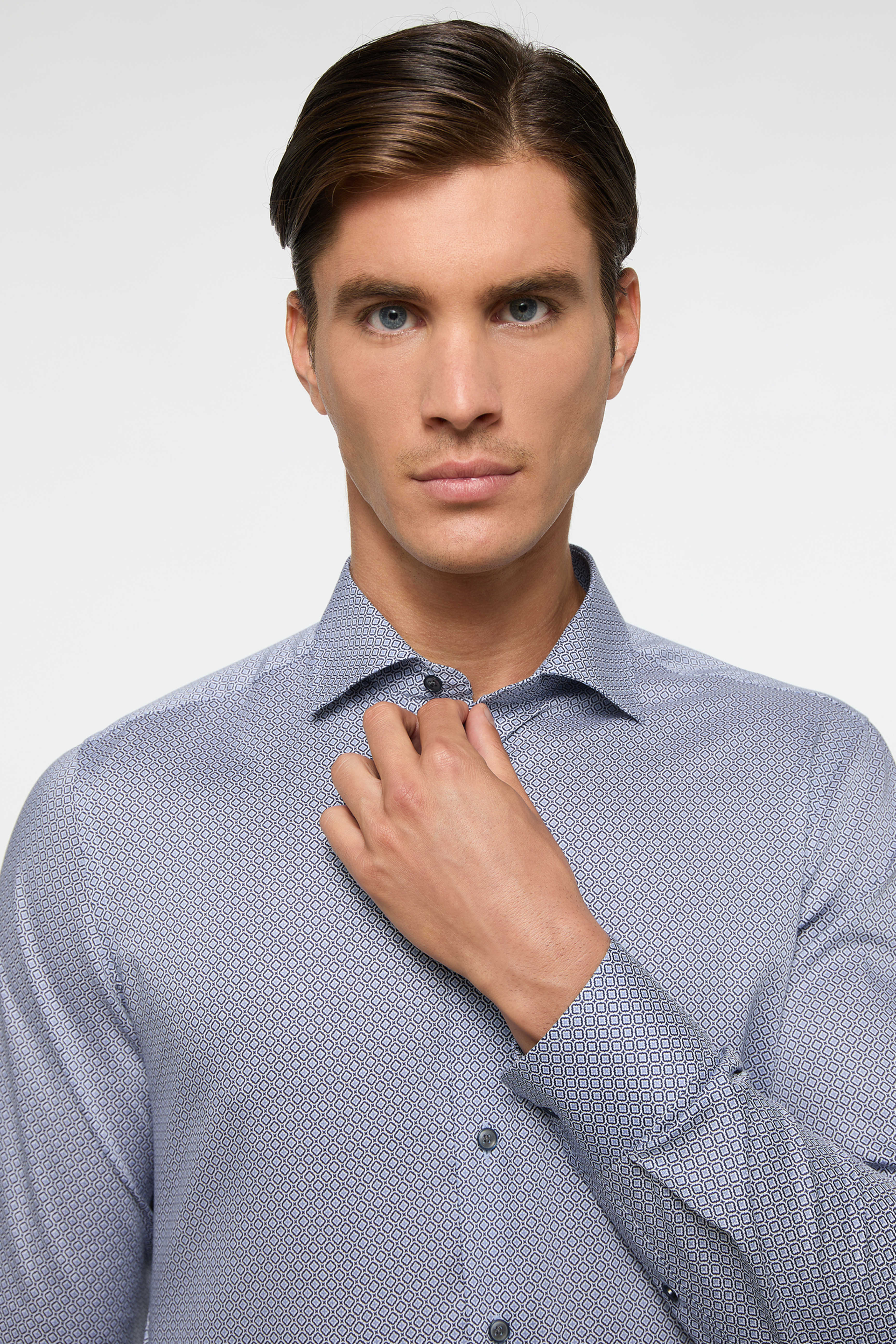 Eterna Modern Fit skjorte ekstra ærmelængde