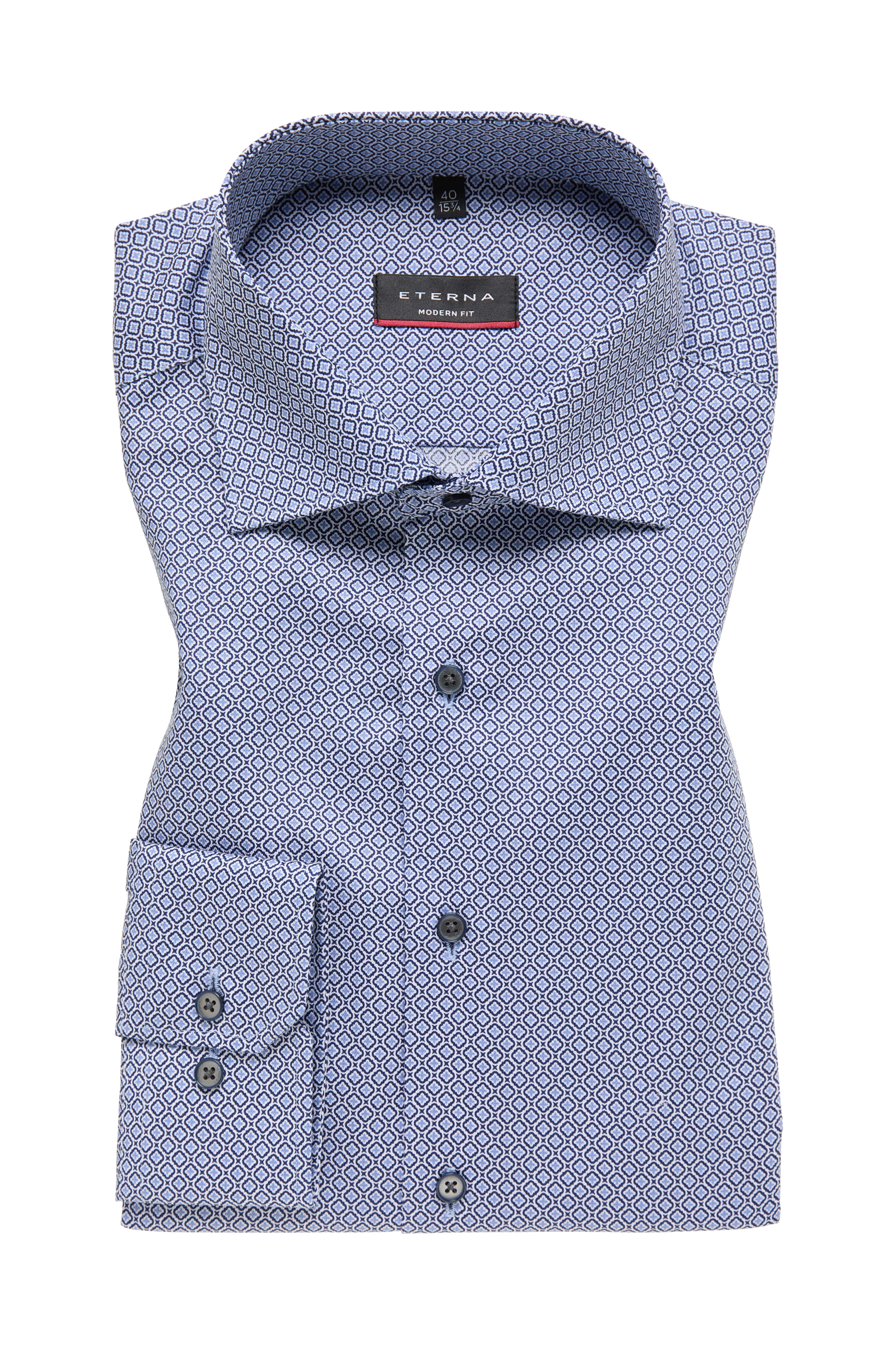 Eterna Modern Fit skjorte ekstra ærmelængde