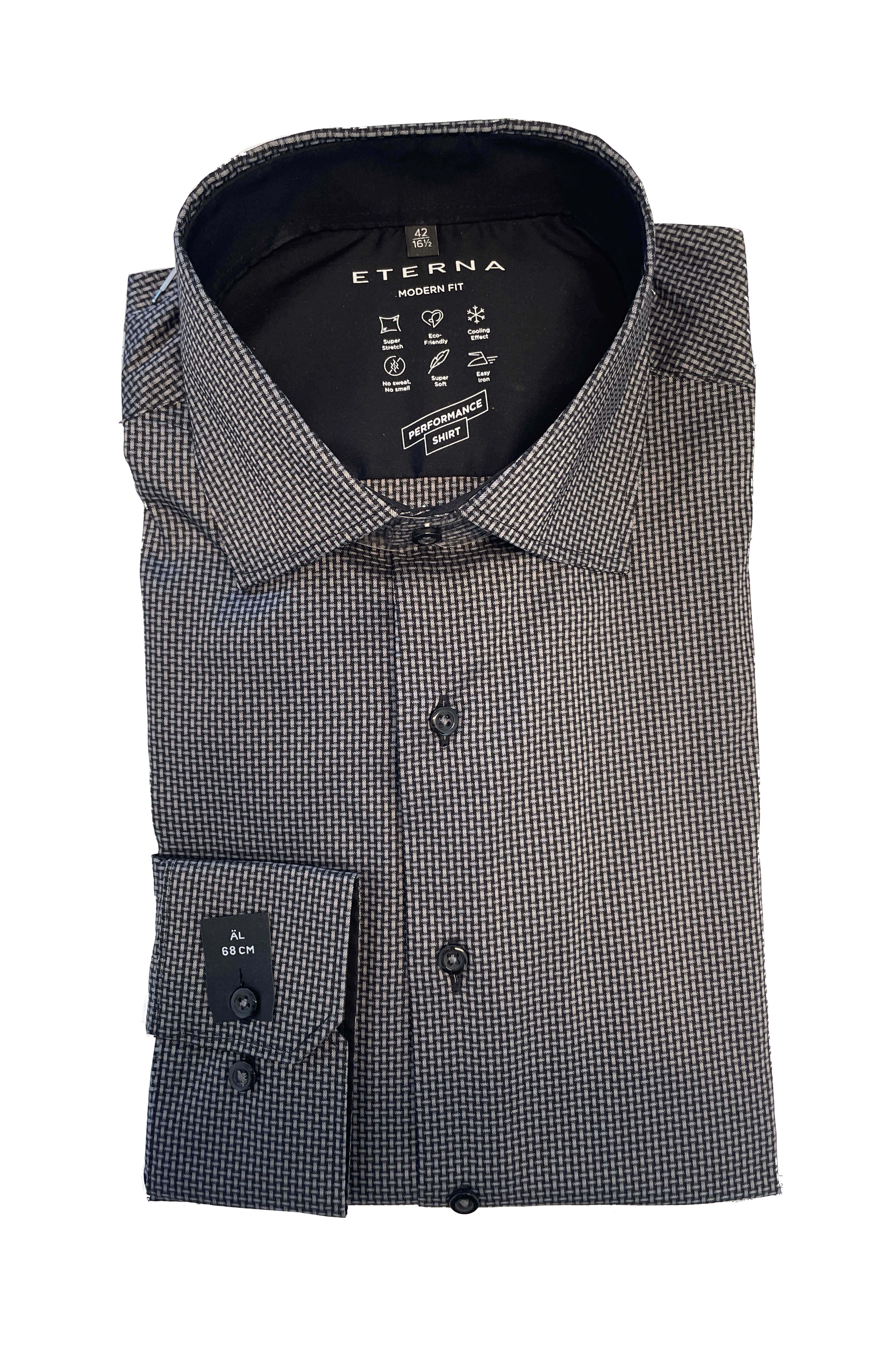 Eterna Modern Fit skjorte ekstra ærmelængde