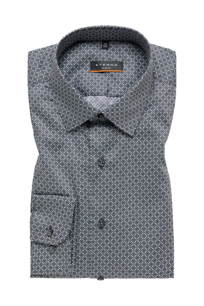 Eterna Slim Fit skjorte ekstra ærmelængde