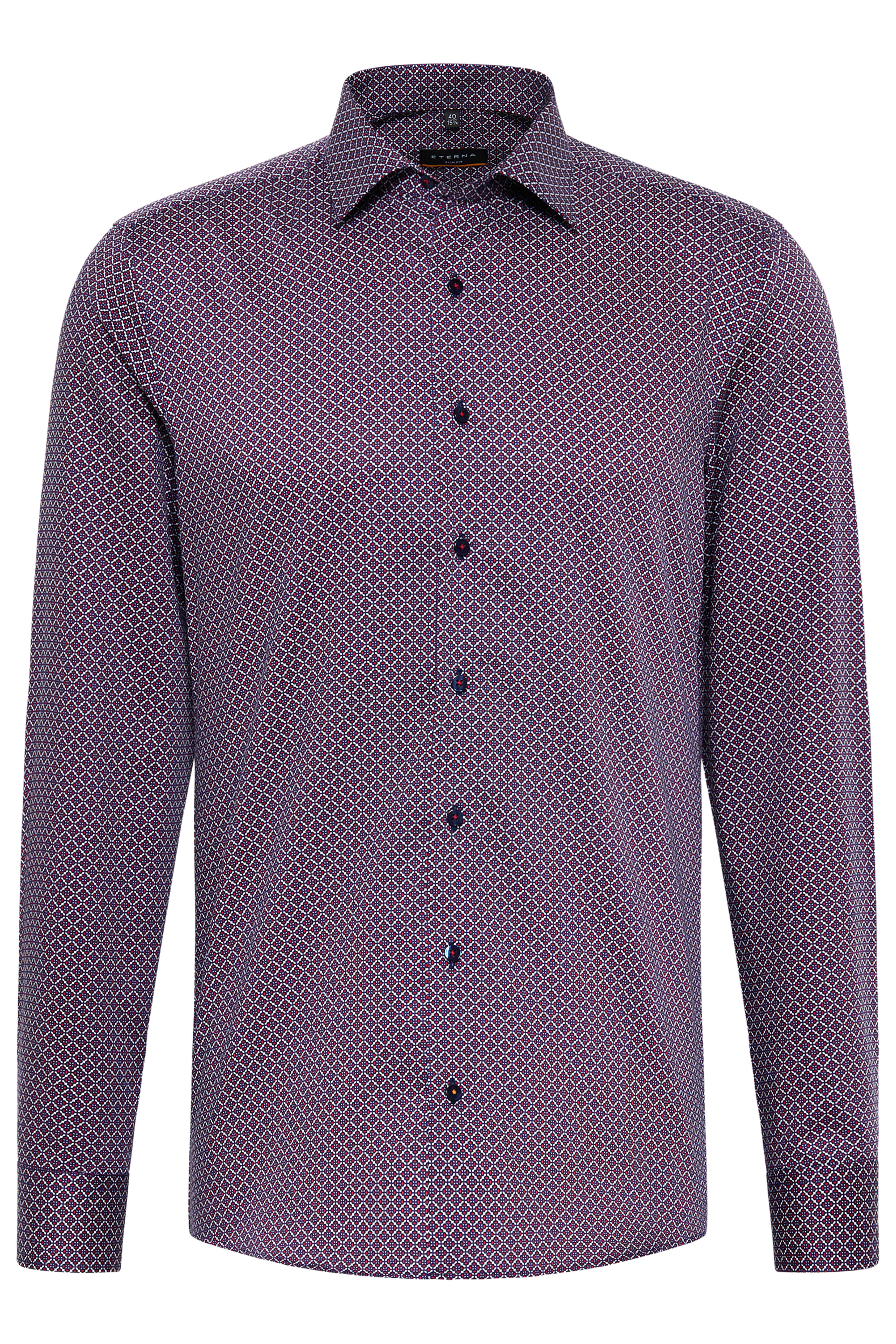 Eterna Slim Fit skjorte ekstra ærmelængde