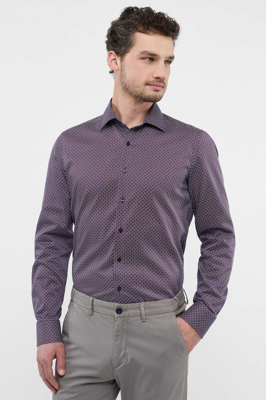 Eterna Slim Fit skjorte ekstra ærmelængde