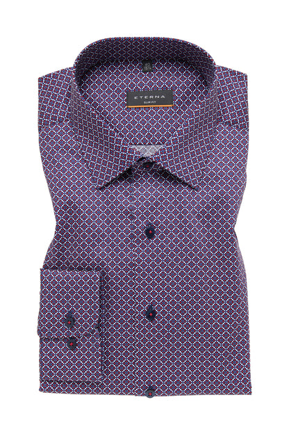 Eterna Slim Fit skjorte ekstra ærmelængde