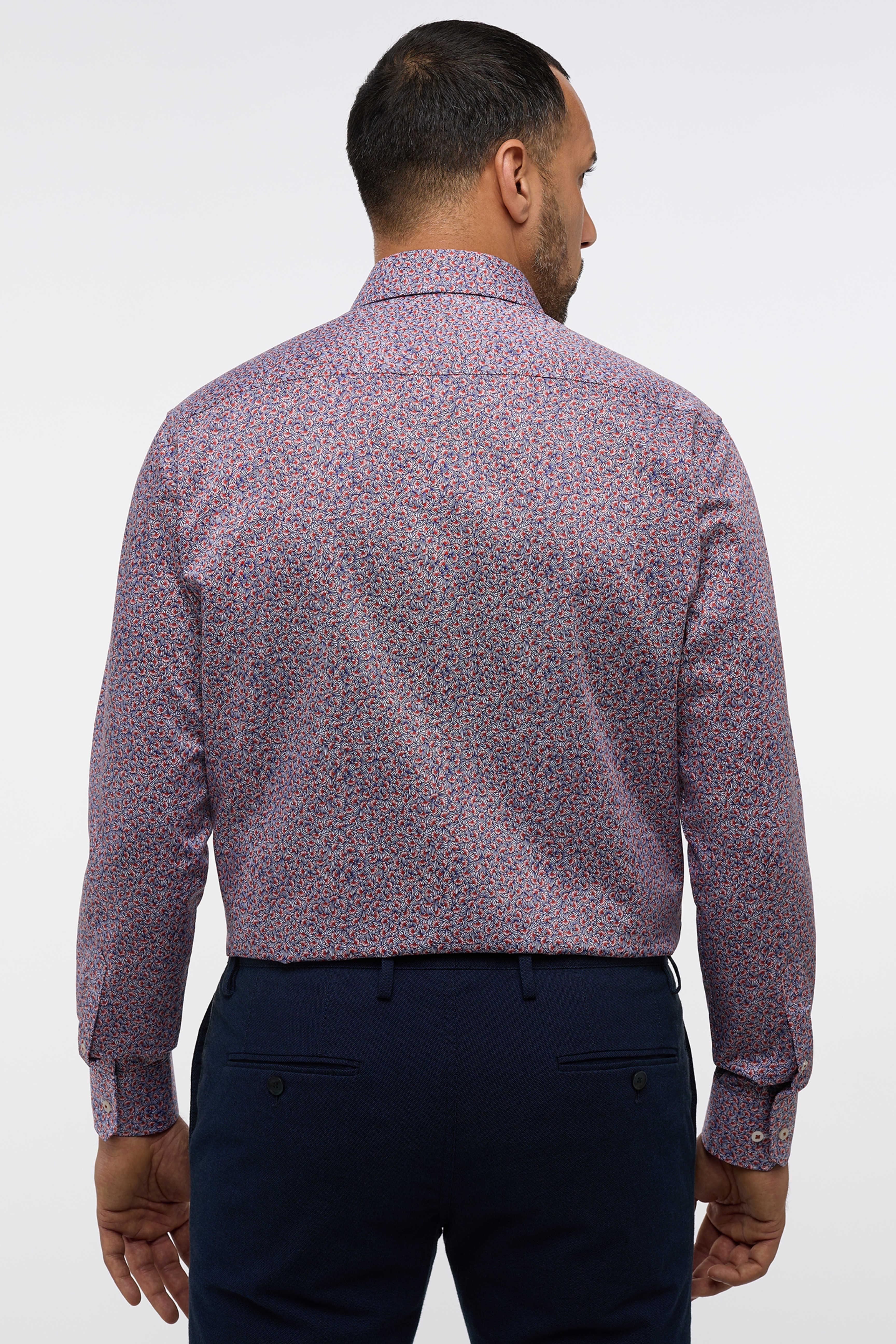 Eterna Modern Fit skjorte ekstra ærmelængde