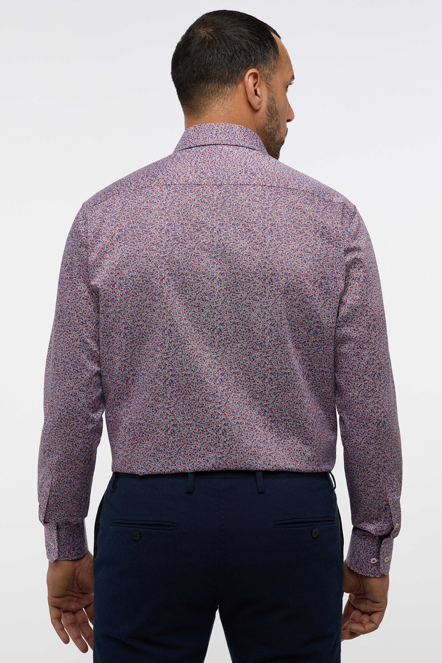 Eterna Modern Fit skjorte ekstra ærmelængde