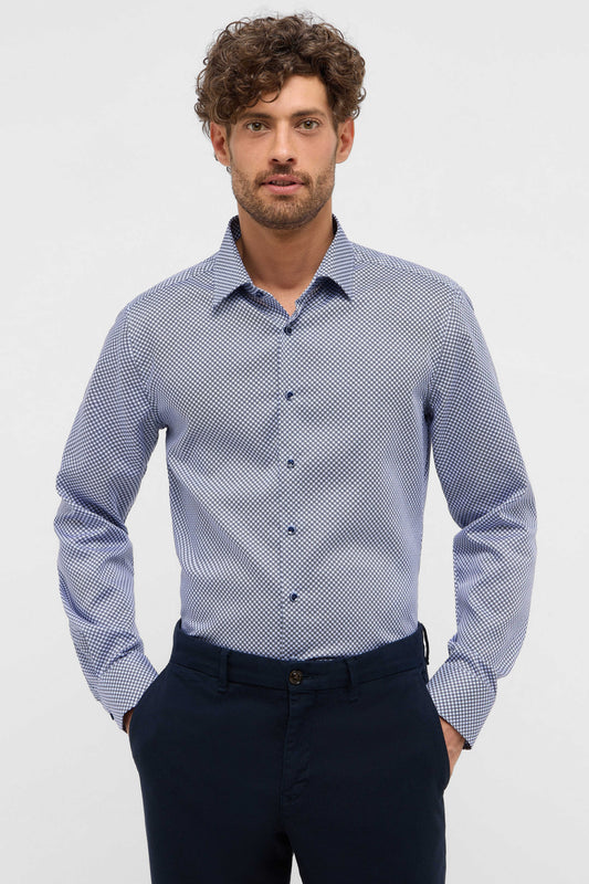 Eterna Slim Fit skjorte ekstra ærmelængde