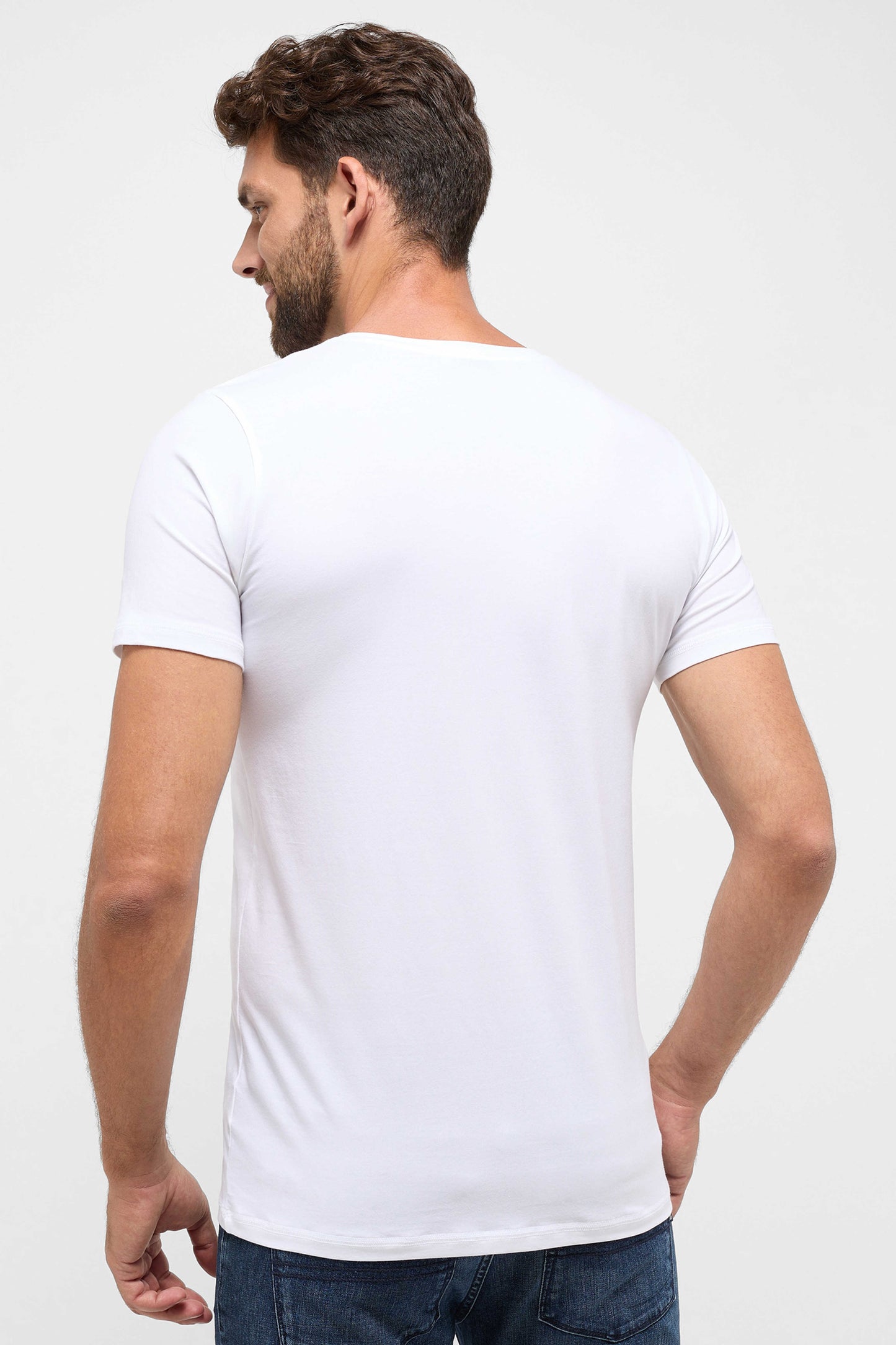 Eterna T-shirt dyb V-hals