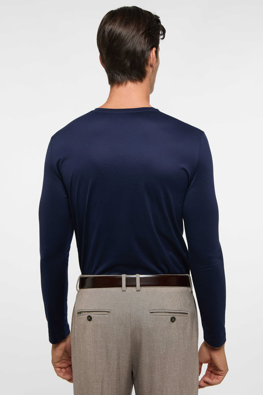 Eterna T-shirt langærmet rund hals by 1863
