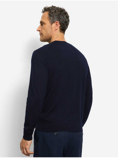 Olymp Casual strik V-hals uld