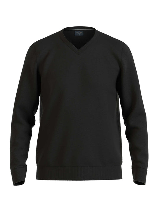 Olymp Casual strik V-hals uld