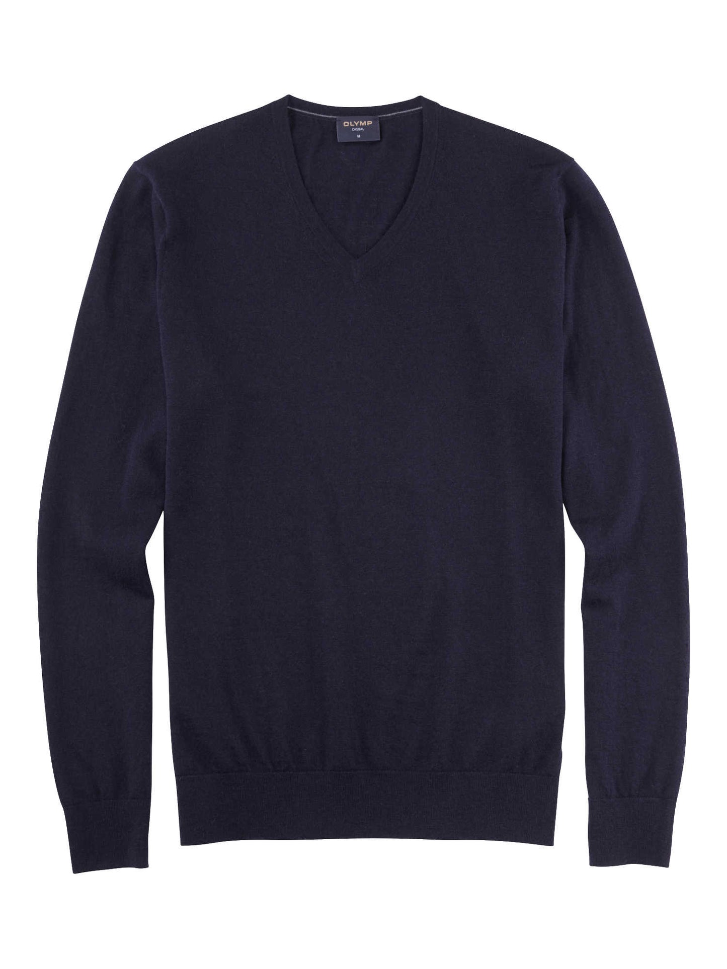 Olymp Casual strik V-hals uld/silke
