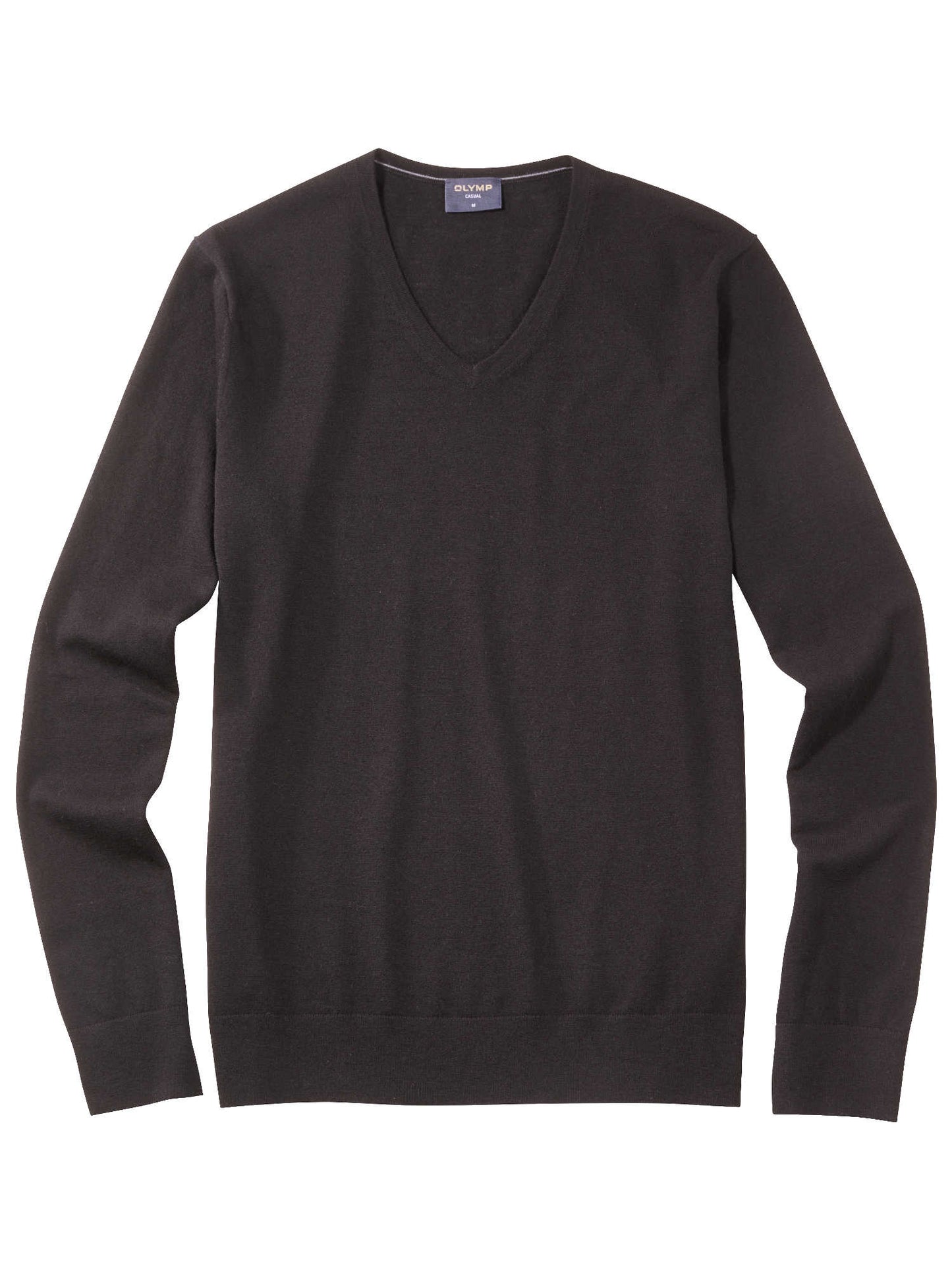 Olymp Casual strik V-hals uld/silke