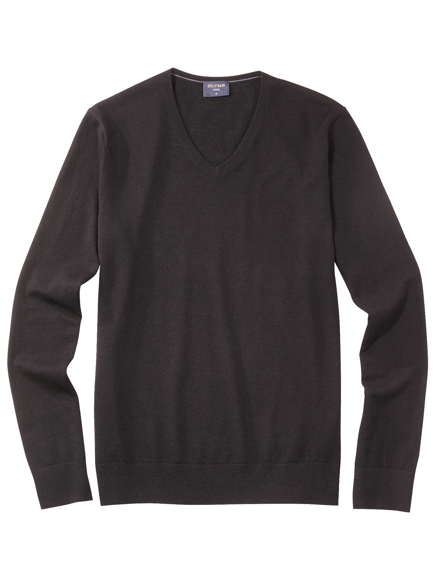 Olymp Casual strik V-hals uld/silke