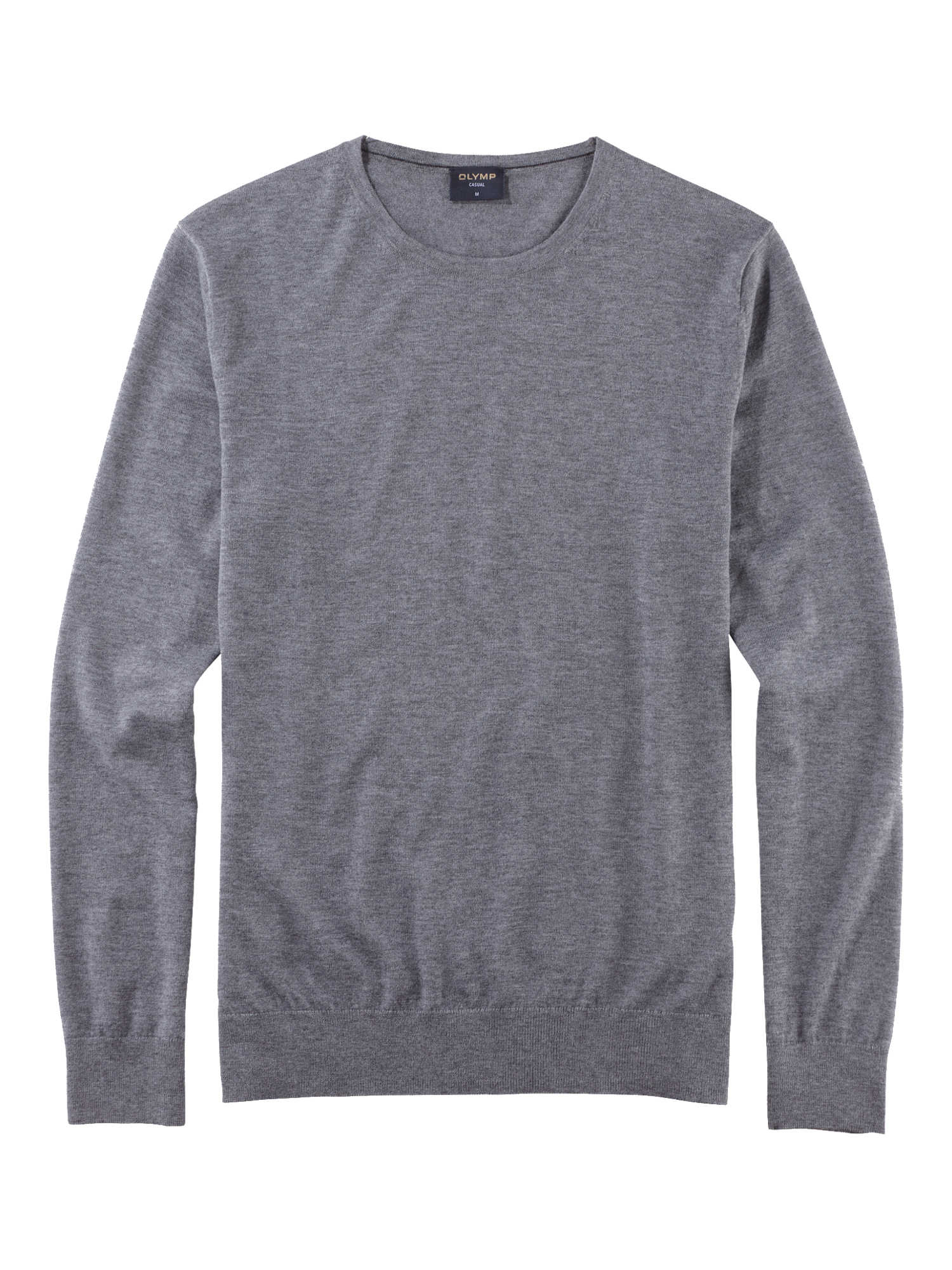 Olymp Casual strik rund hals uld/silke