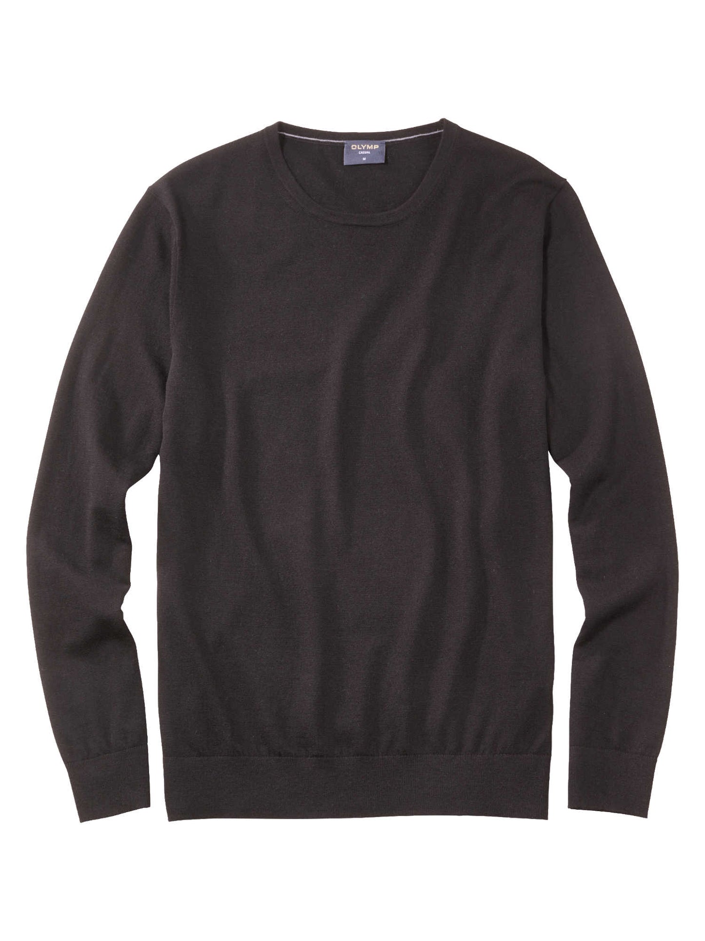 Olymp Casual strik rund hals uld/silke