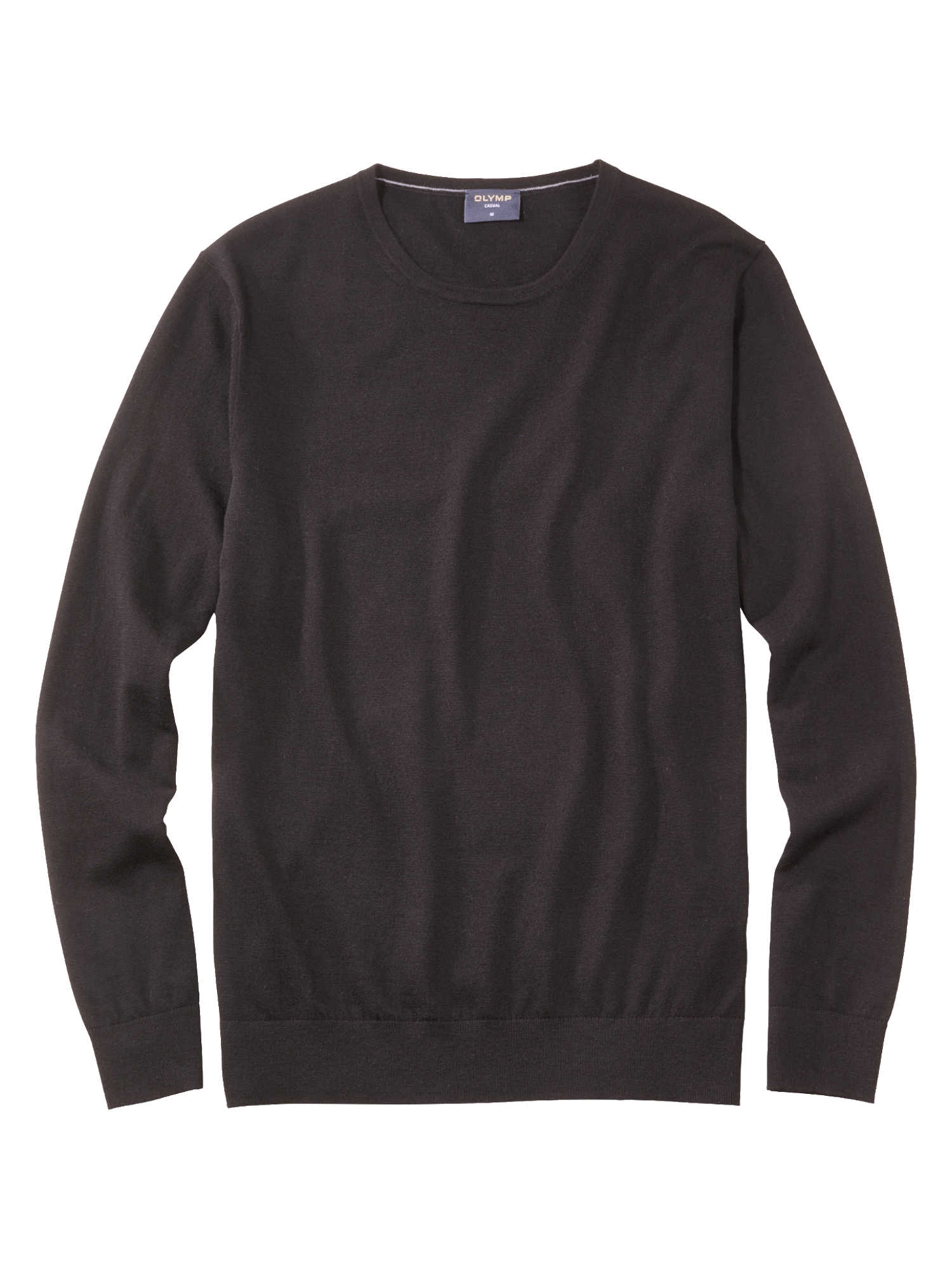 Olymp Casual strik rund hals uld/silke
