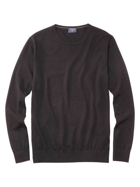 Olymp Casual strik rund hals uld/silke