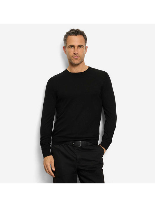 Olymp Casual strik rund hals uld/silke