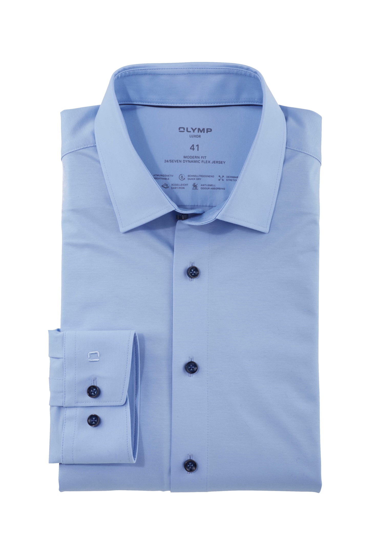 Olymp Luxor Modern Fit 24/Seven Jersey skjorte