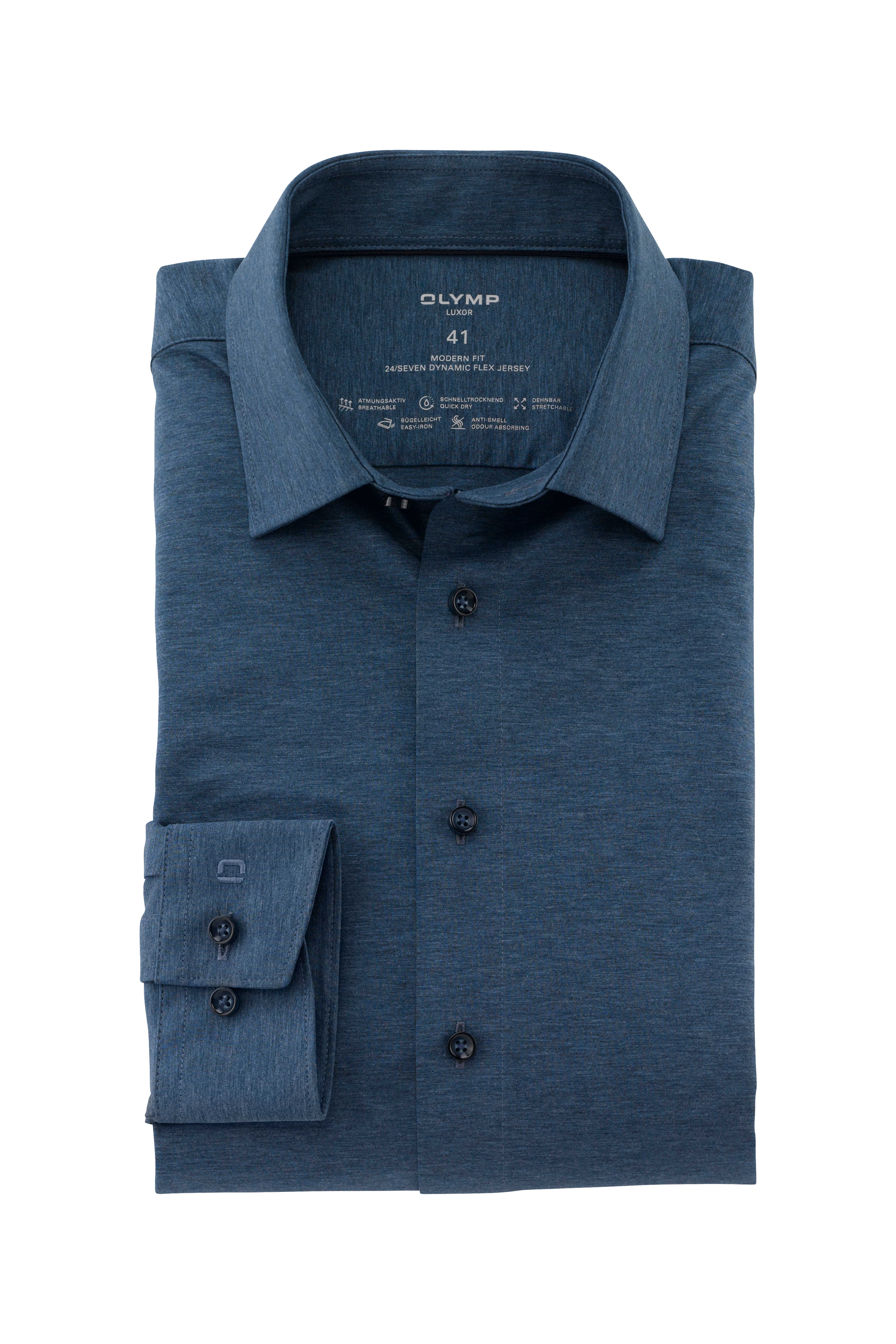 Olymp Luxor Modern Fit 24/Seven Jersey skjorte
