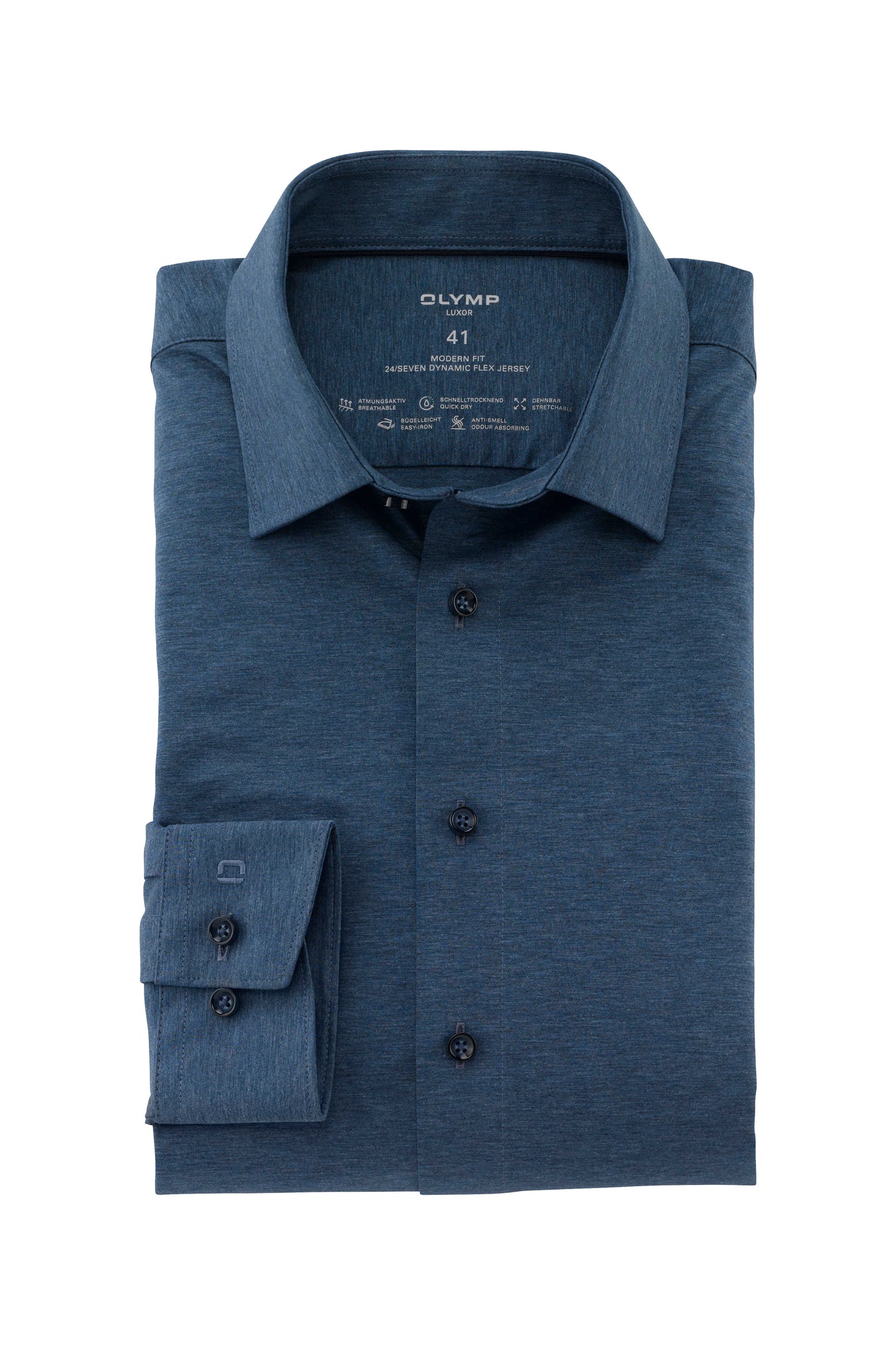 Olymp Luxor Modern Fit 24/Seven Jersey skjorte