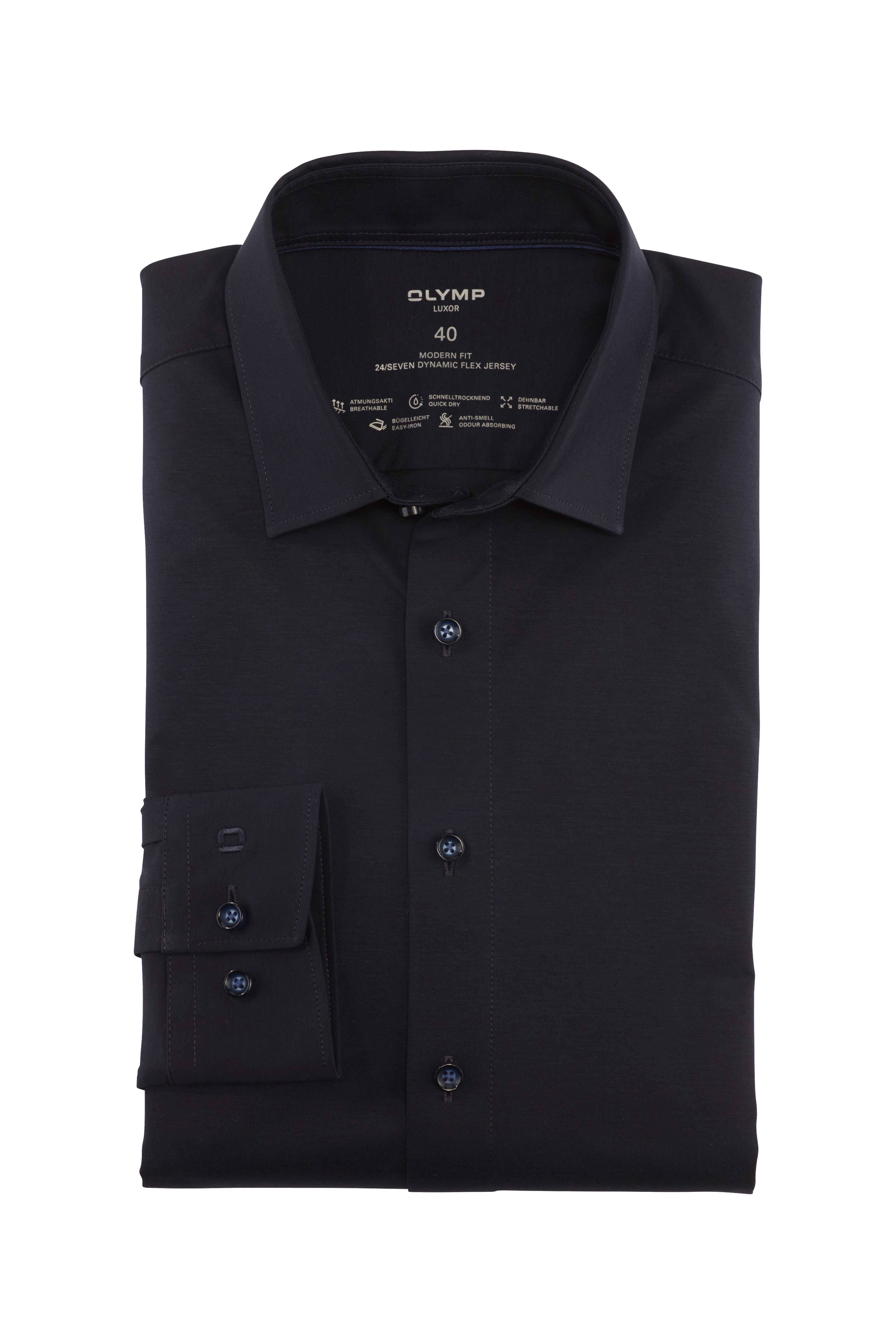 Olymp Luxor Modern Fit 24/Seven Jersey skjorte