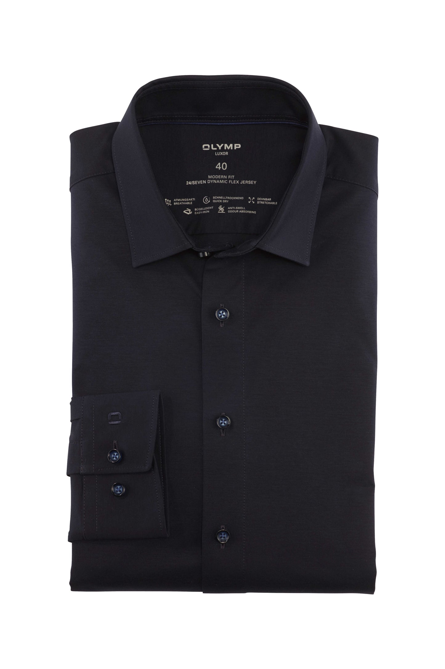 Olymp Luxor Modern Fit 24/Seven Jersey skjorte