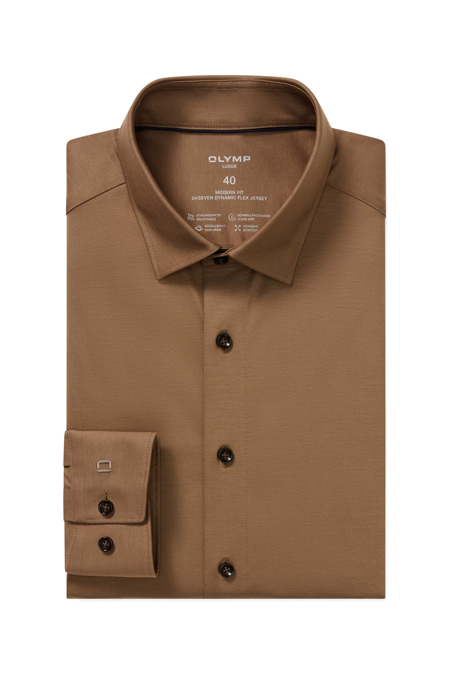 Olymp Luxor Modern Fit 24/Seven Jersey skjorte