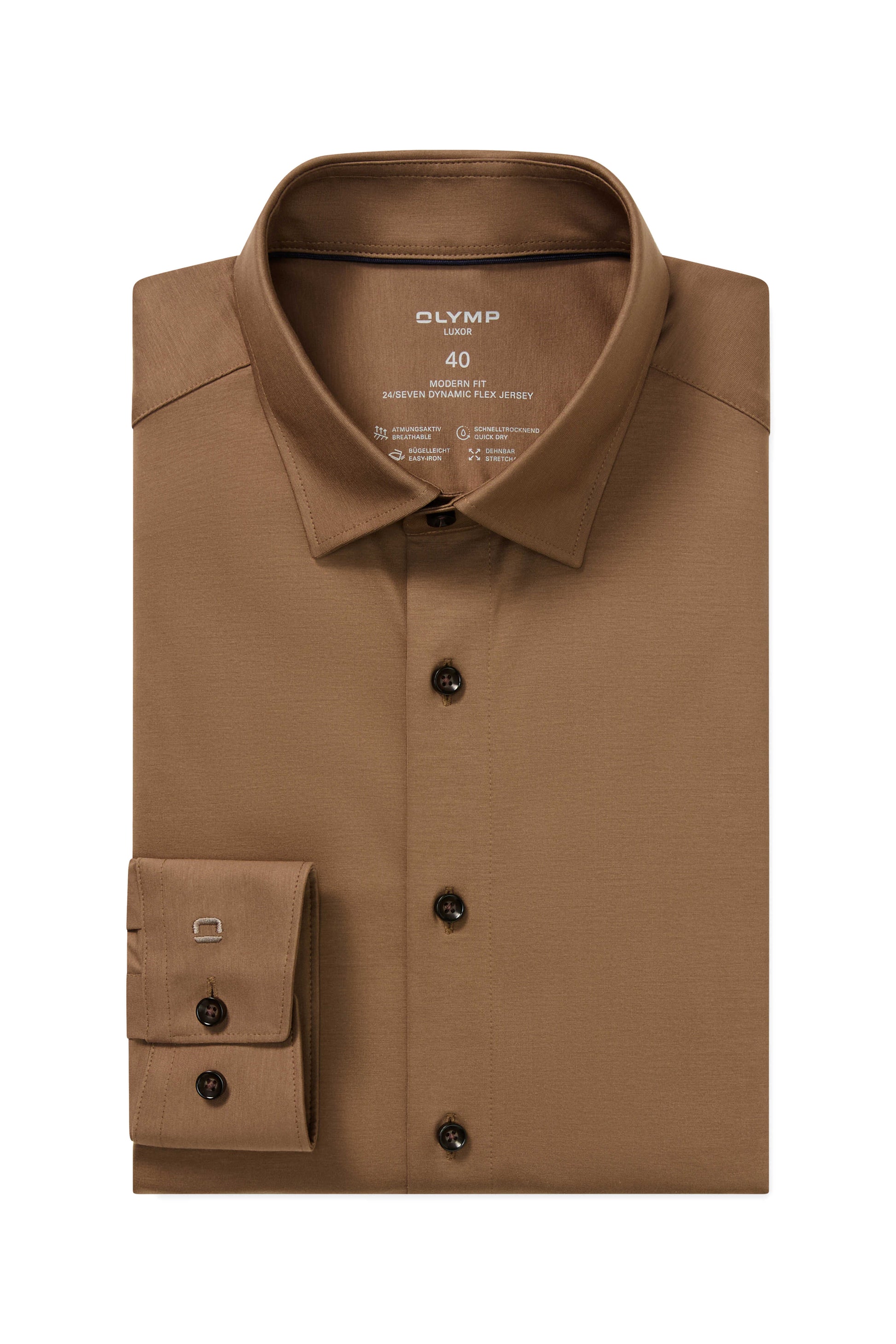 Olymp Luxor Modern Fit 24/Seven Jersey skjorte