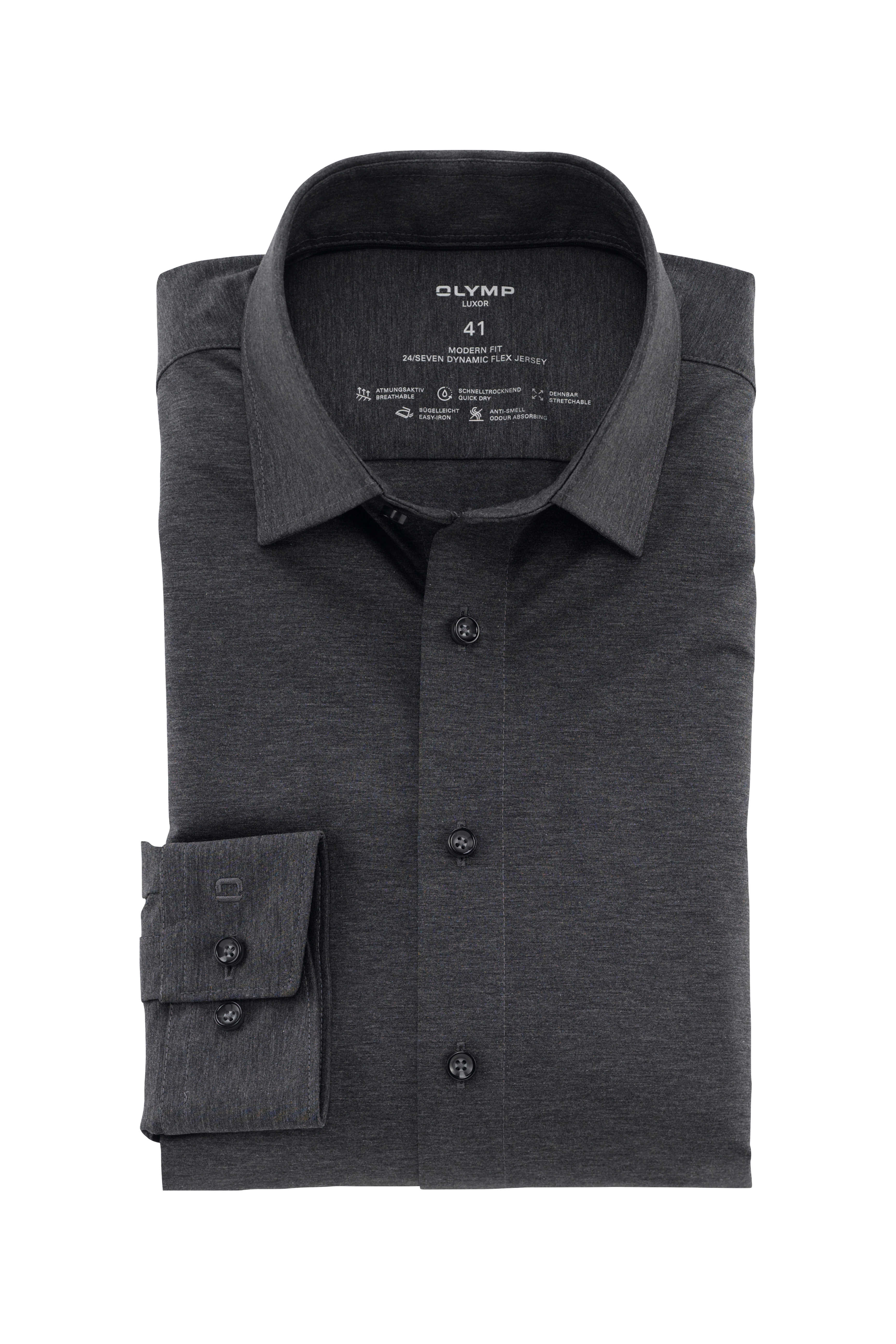 Olymp Luxor Modern Fit 24/Seven Jersey skjorte