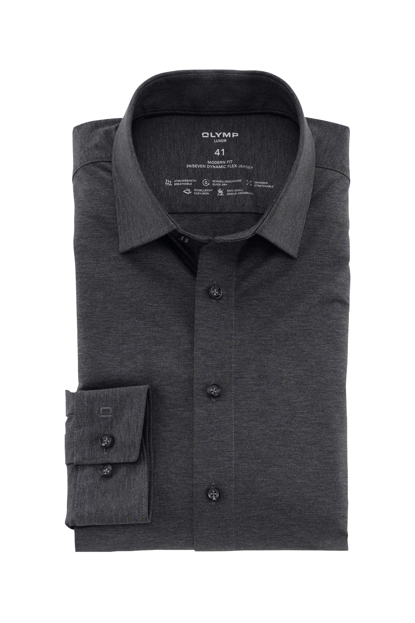 Olymp Luxor Modern Fit 24/Seven Jersey skjorte