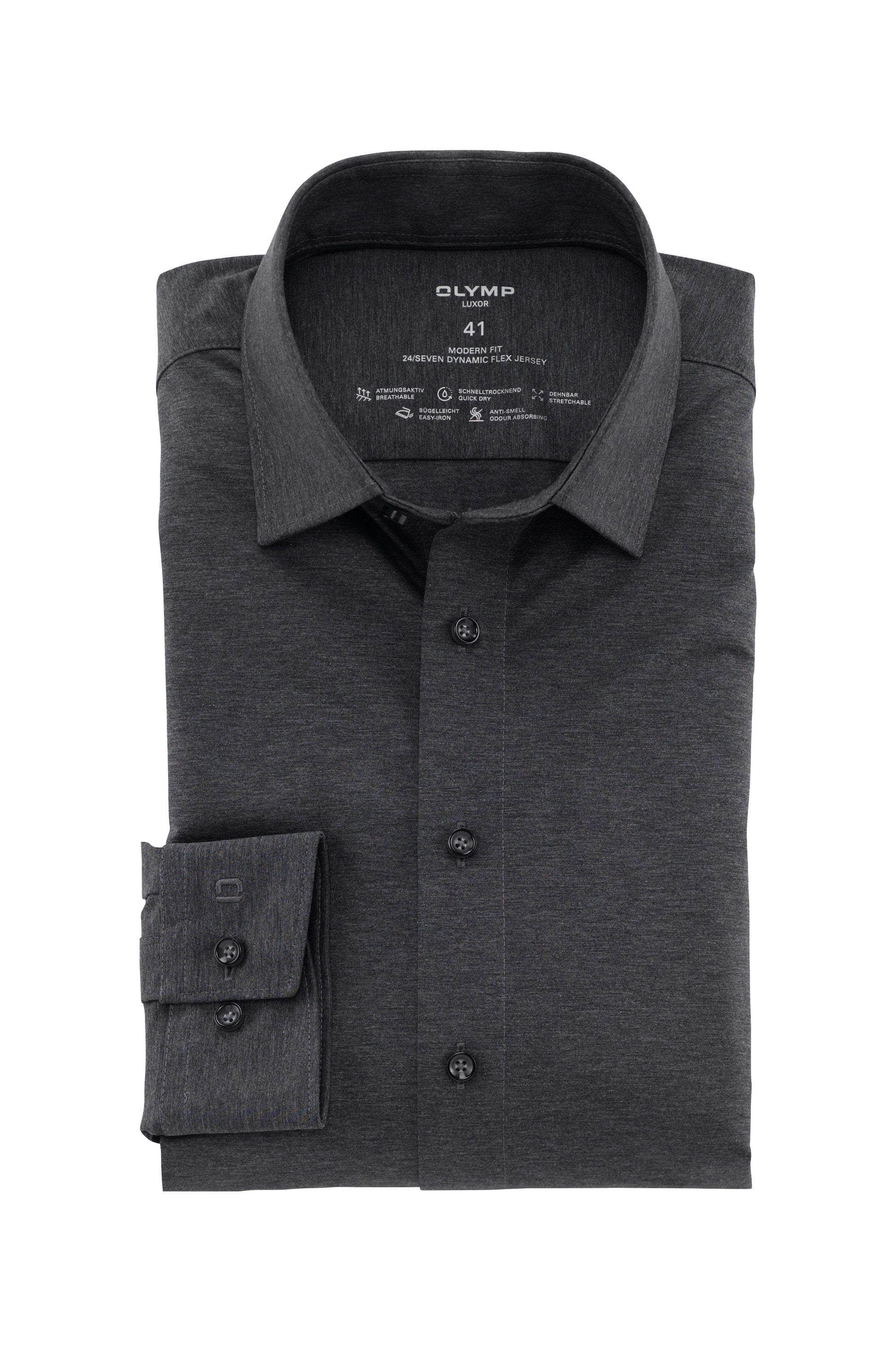 Olymp Luxor Modern Fit 24/Seven Jersey skjorte