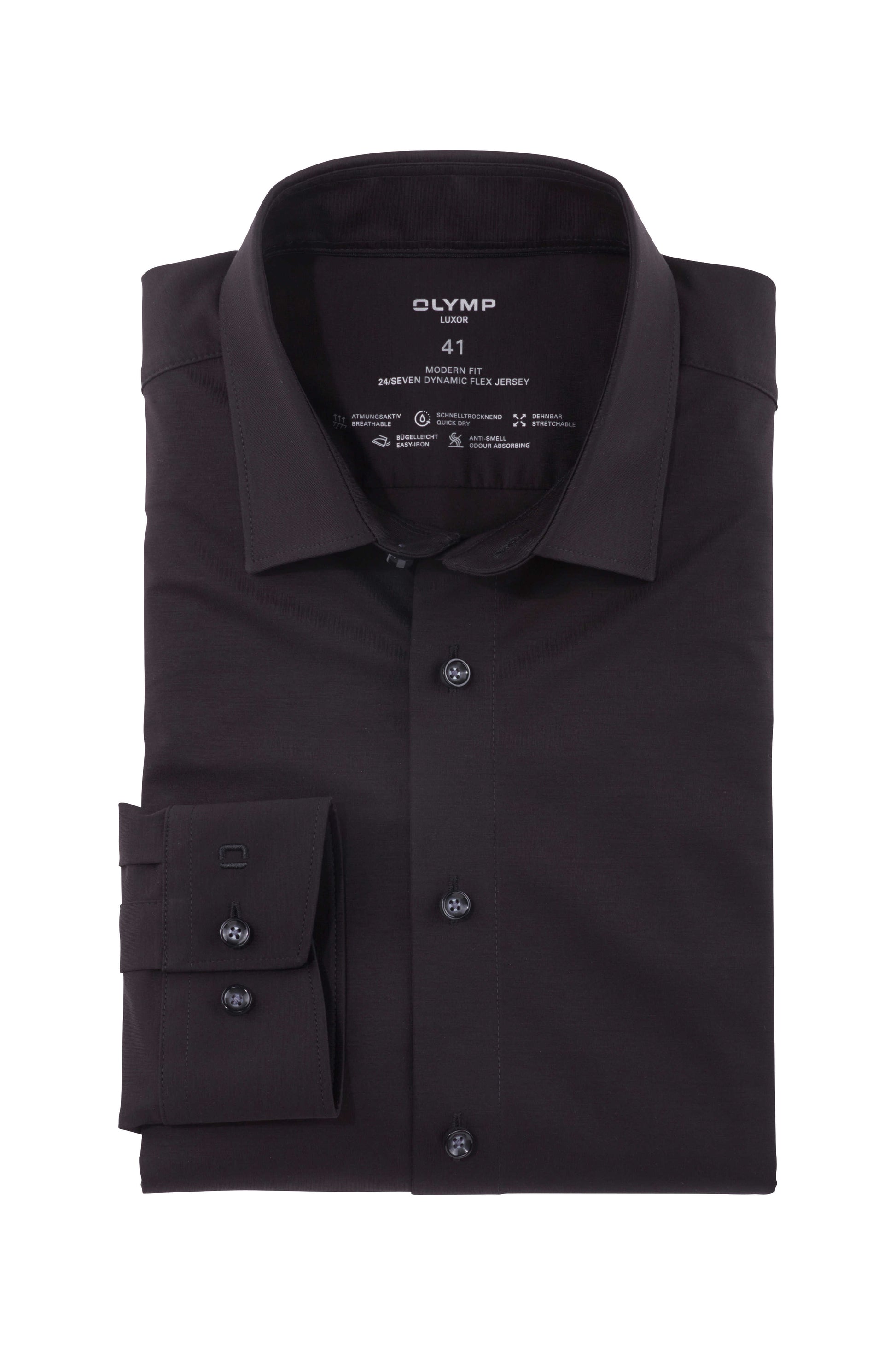 Olymp Luxor Modern Fit 24/Seven Jersey skjorte