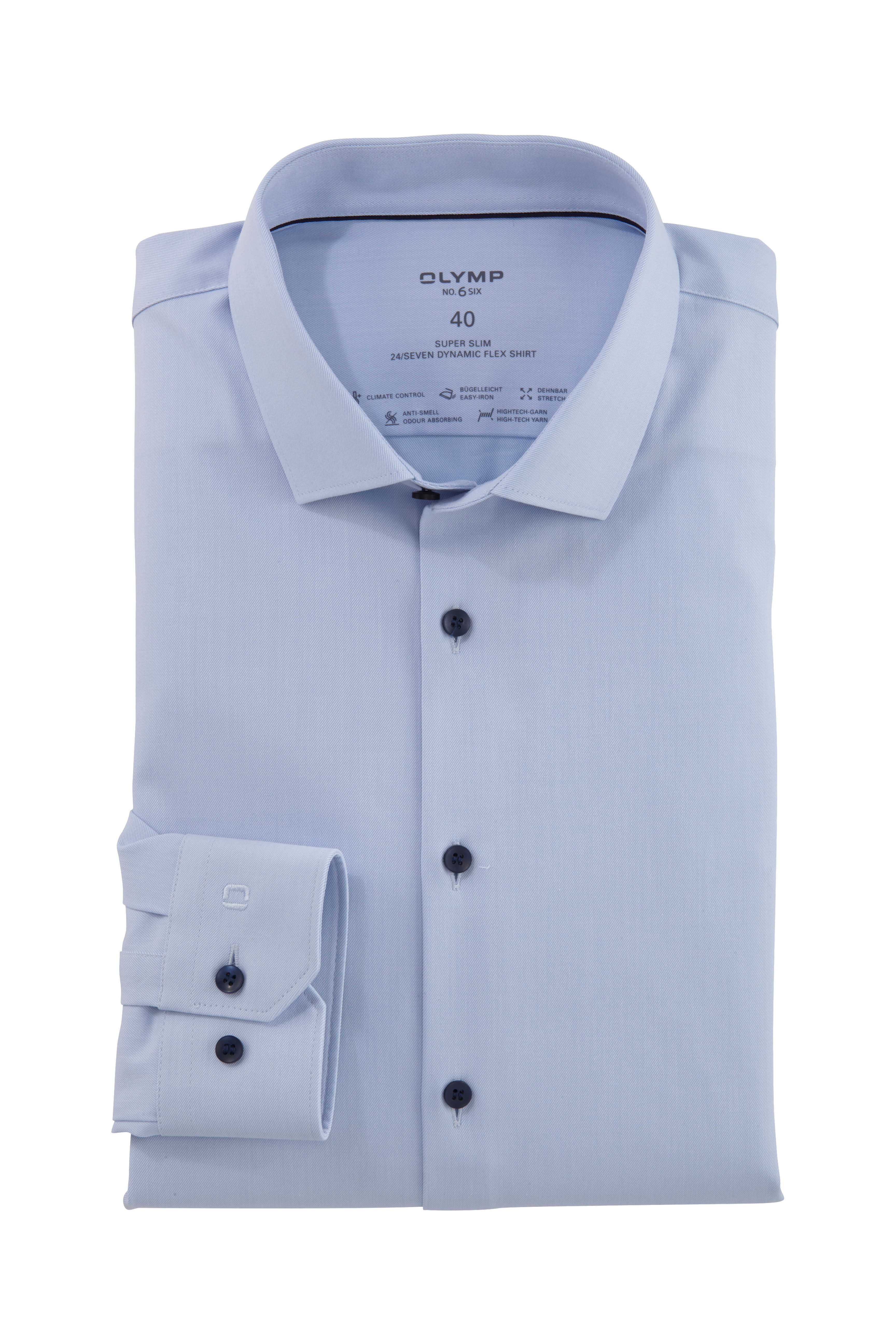 Olymp No. Six Super Slim 24/Seven skjorte