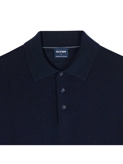Olymp Casual strik polo uld